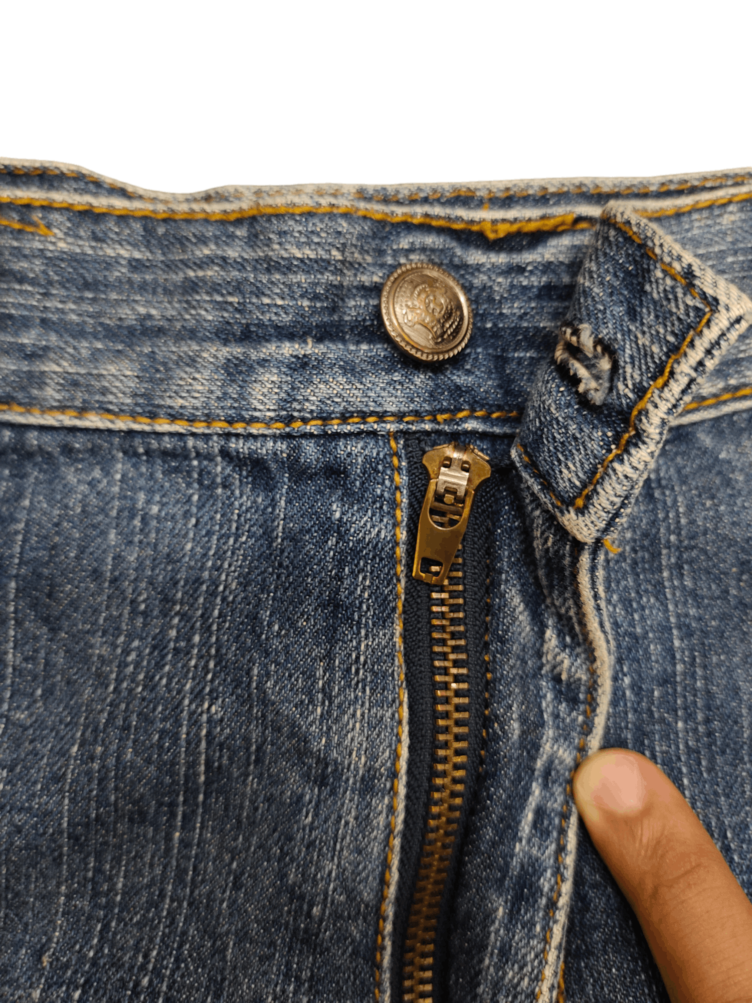 If Six Was Nine Flare Jeans Six Star Clawmark Distress Faded Denim Bootcut Size US 32 / EU 48 - 16 Thumbnail