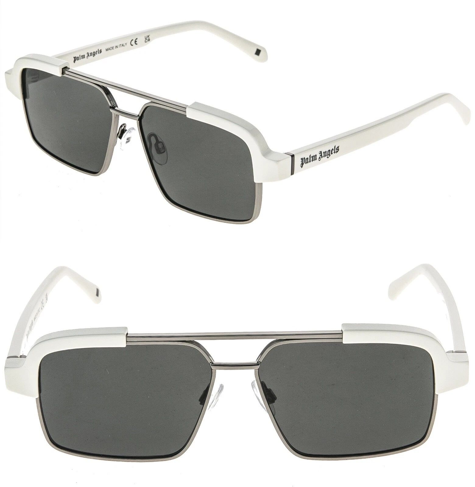 Palm Angels PALM ANGELS PERI10D 10D PANORAMA White Logo Fashion Sunglass Size ONE SIZE - 1 Thumbnail