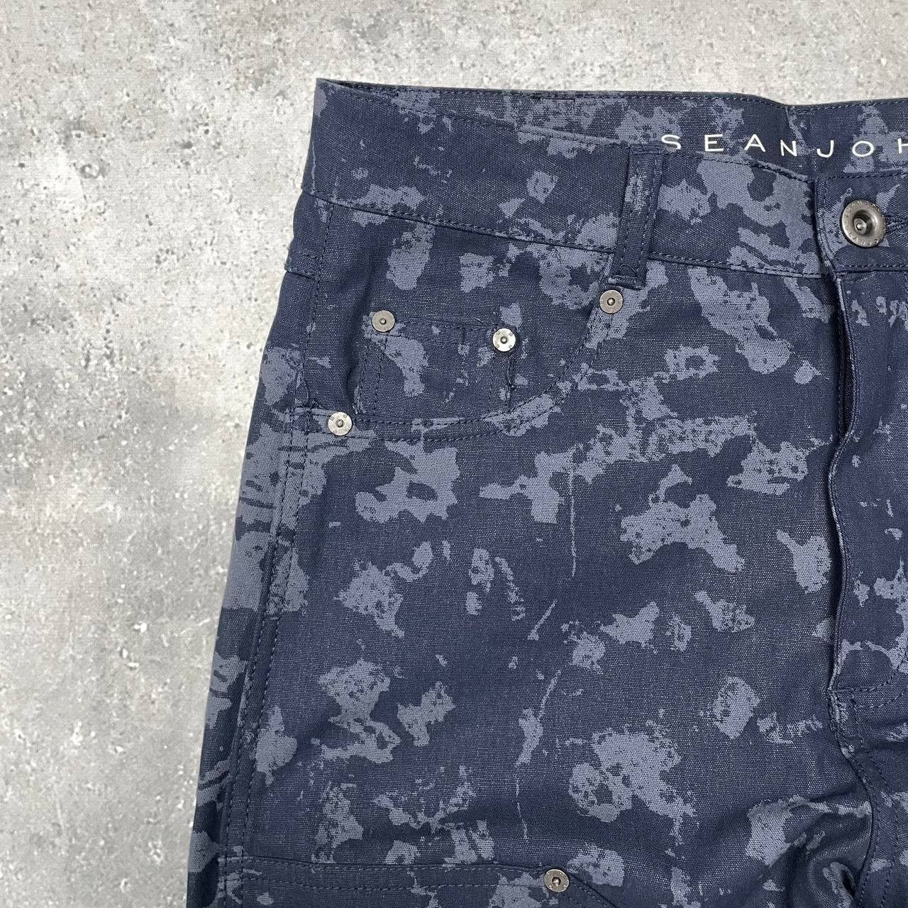 Sean John Sean John Script Logo Floral Camouflage Cargo Knee Pants Size US 32 / EU 48 - 6 Thumbnail