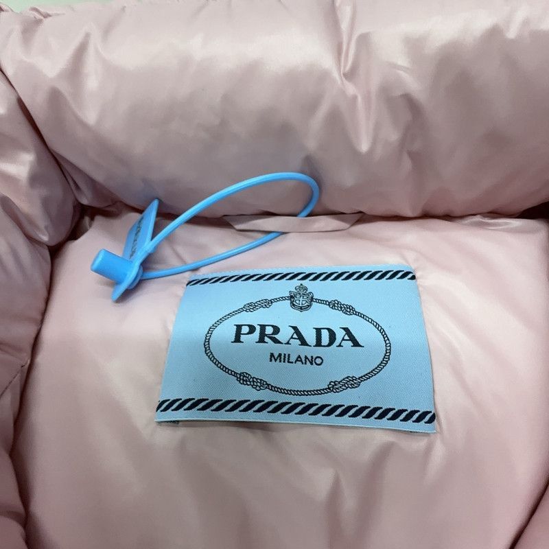 Prada Prada FW22 Pink Letter Print Zip Puffer Jacket-2506 Size US S / EU 44-46 / 1 - 3 Thumbnail