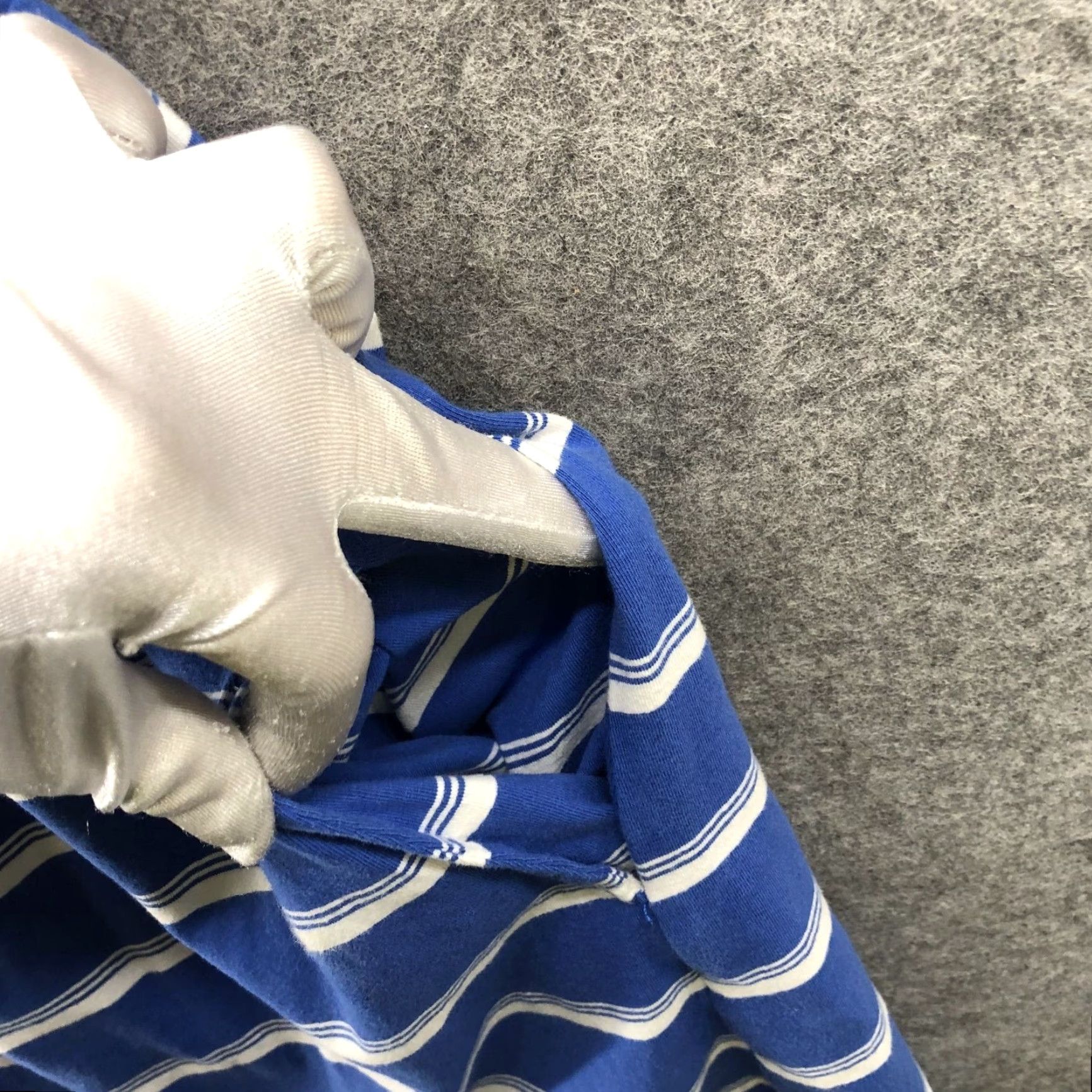 Vintage Hanna Andersson Dress Shirt Dress Womens M Blue White Striped Scoop Neck 1/2 Sleeve Knit Pockets A-Line Casual Size M / US 6-8 / IT 42-44 - 5 Thumbnail