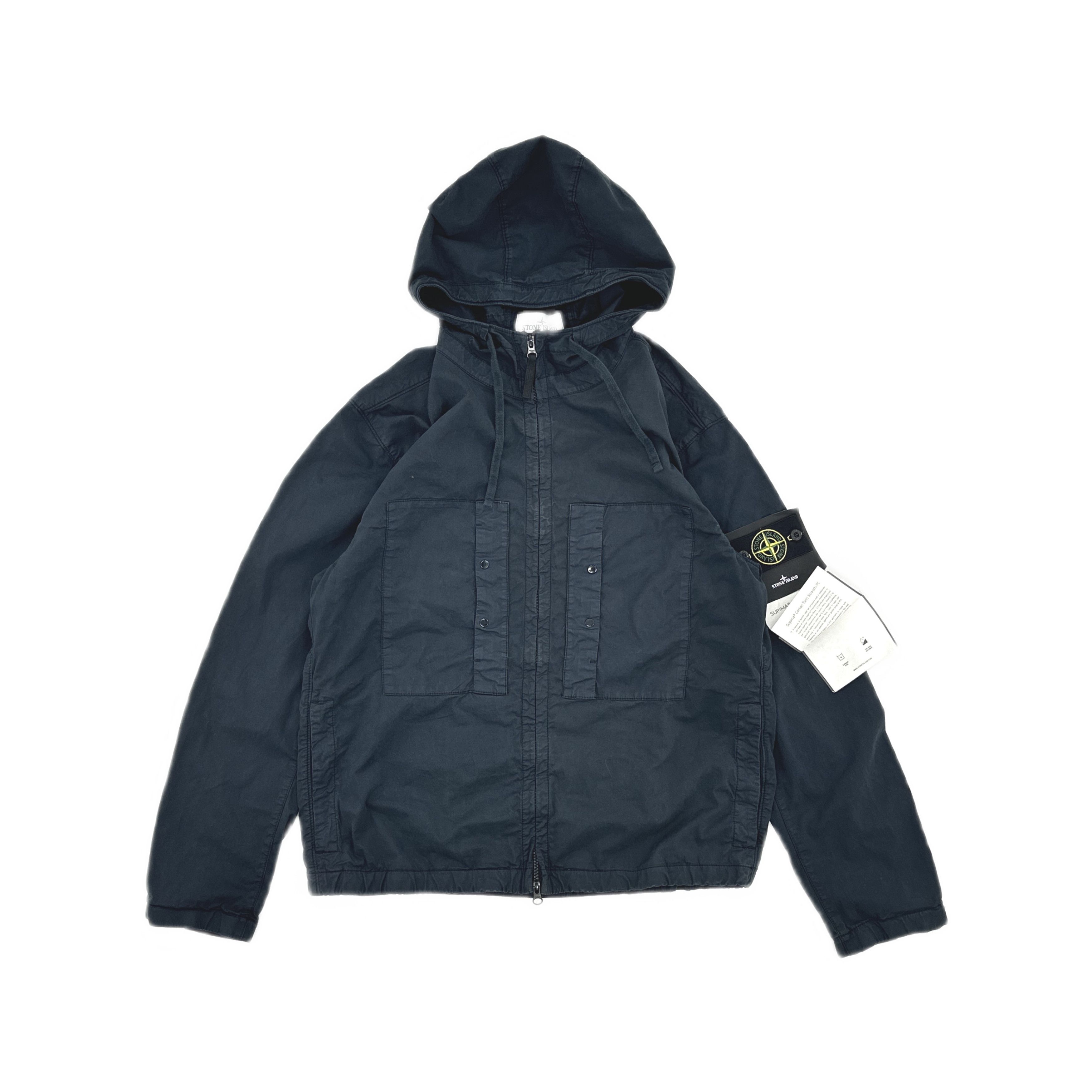 Stone Island Stone Island Hooded Zip Jacket Navy Size L Size US L / EU 52-54 / 3 - 1 Thumbnail