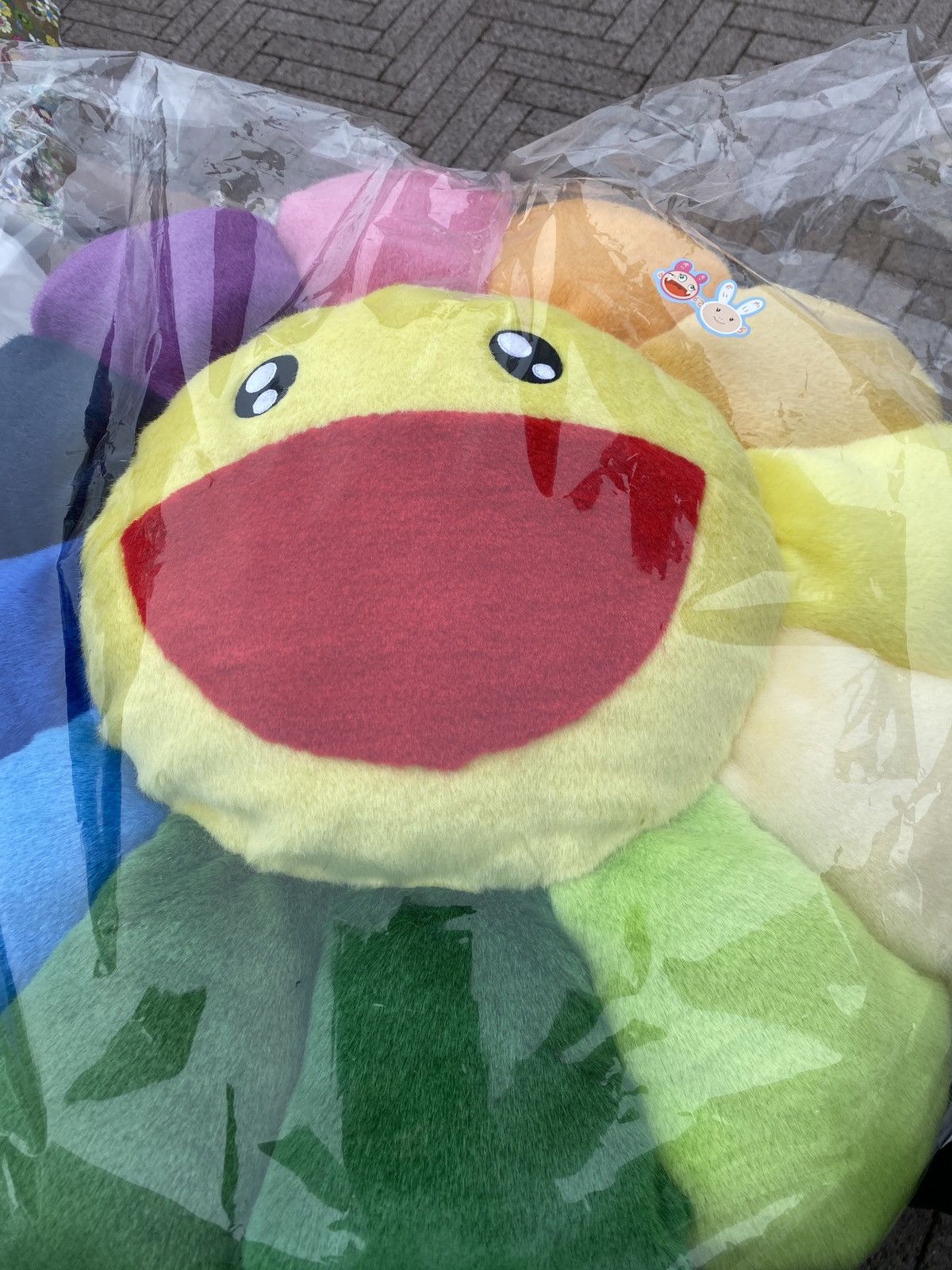 image of Takashi Murakami Rainbow Flower Pillow, Men's