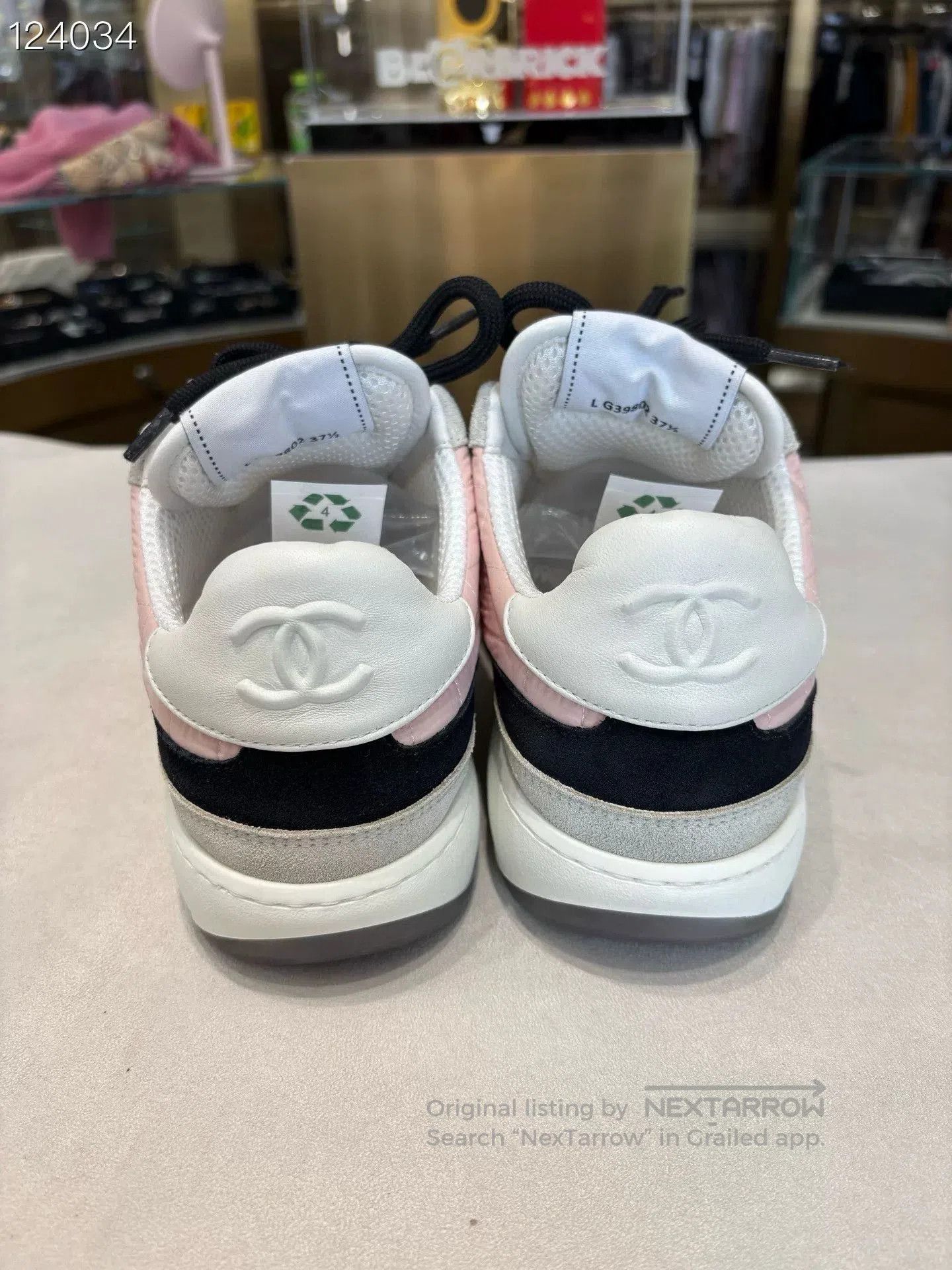 Chanel Chanel 23C Mermaid Pink Patchwork Sneakers. Size US 6.5 / IT 36.5 - 4 Thumbnail