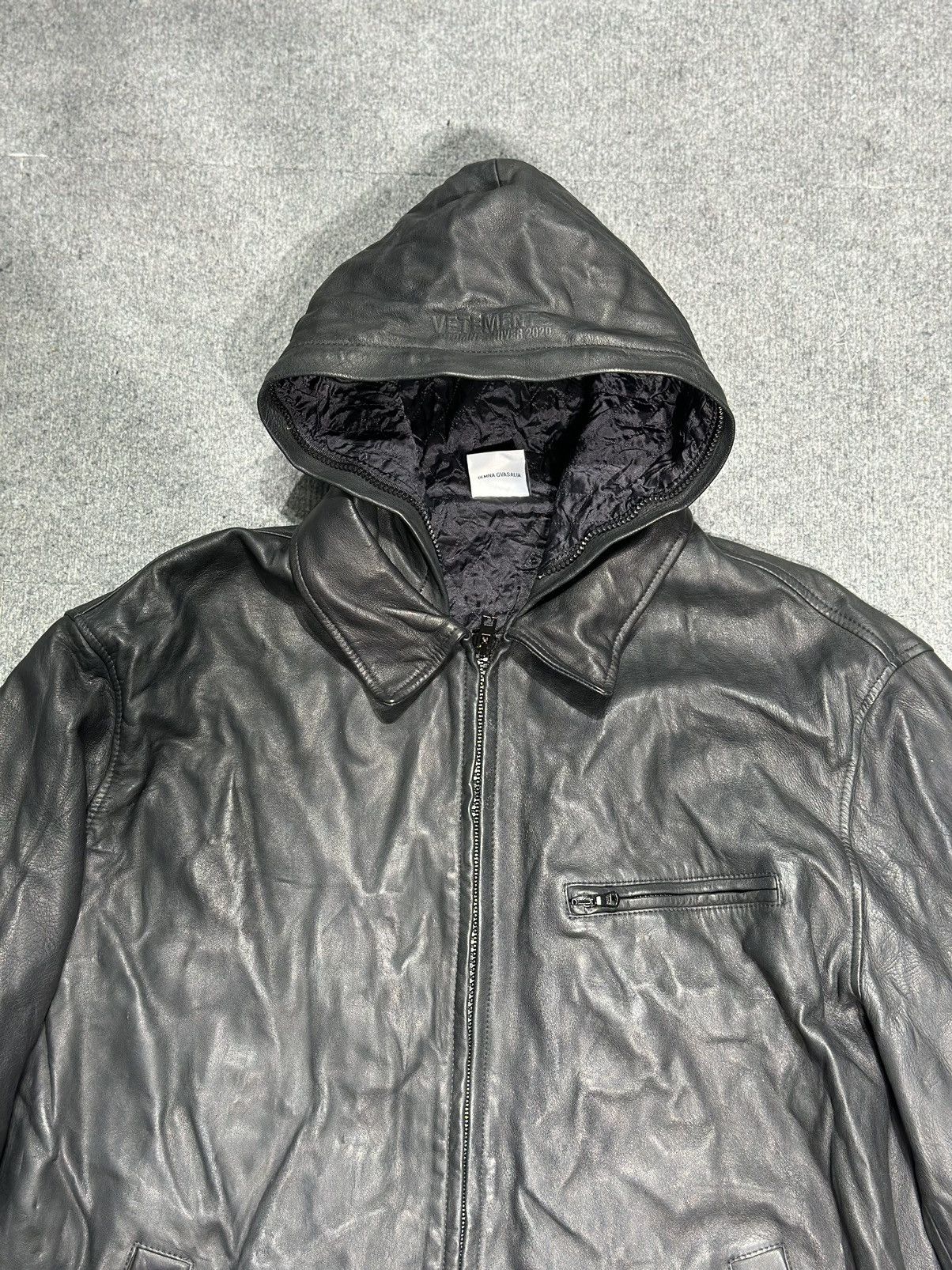 Vetements RARE Vetements - Demna - Incognito oversized leather Jacket Size US S / EU 44-46 / 1 - 3 Thumbnail