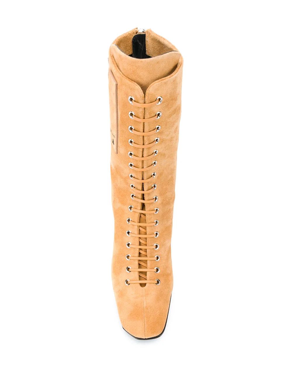 Off-White o1y1225 Leather Ankle Boots in Camel Size US 6 / IT 36 - 4 Thumbnail