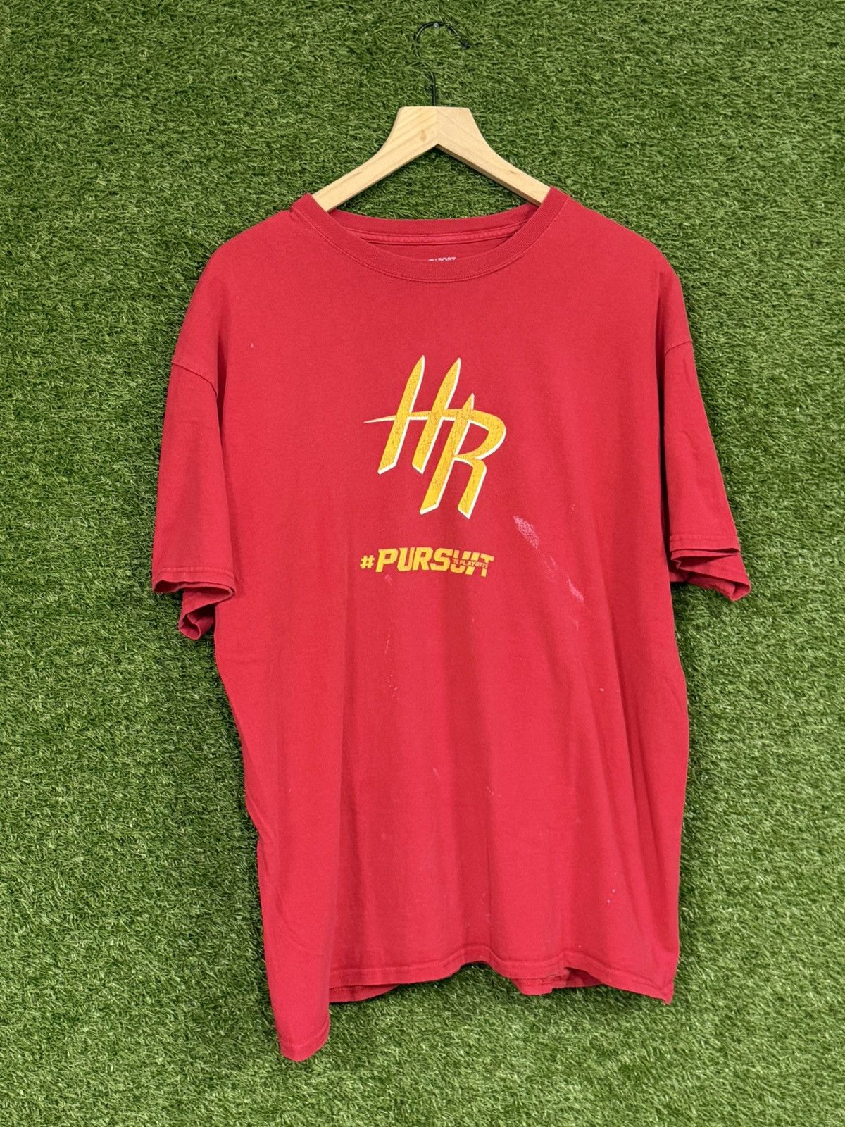 NBA Vintage Houston Rockets HR NBA Logo Tee Red XL Basketball Size US XL / EU 56 / 4 - 1 Thumbnail