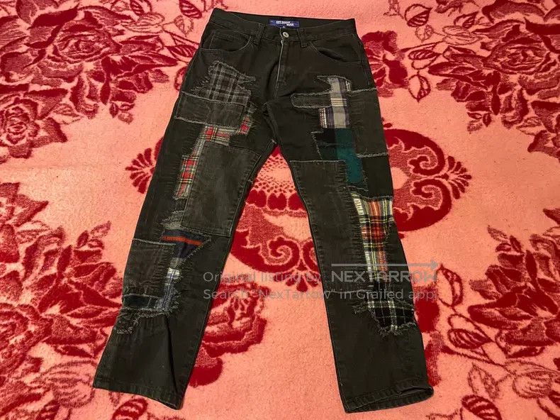 Junya Watanabe Junya Watanabe size S Patchwork Slim Fit Ankle Jeans Size US 27 - 1 Thumbnail