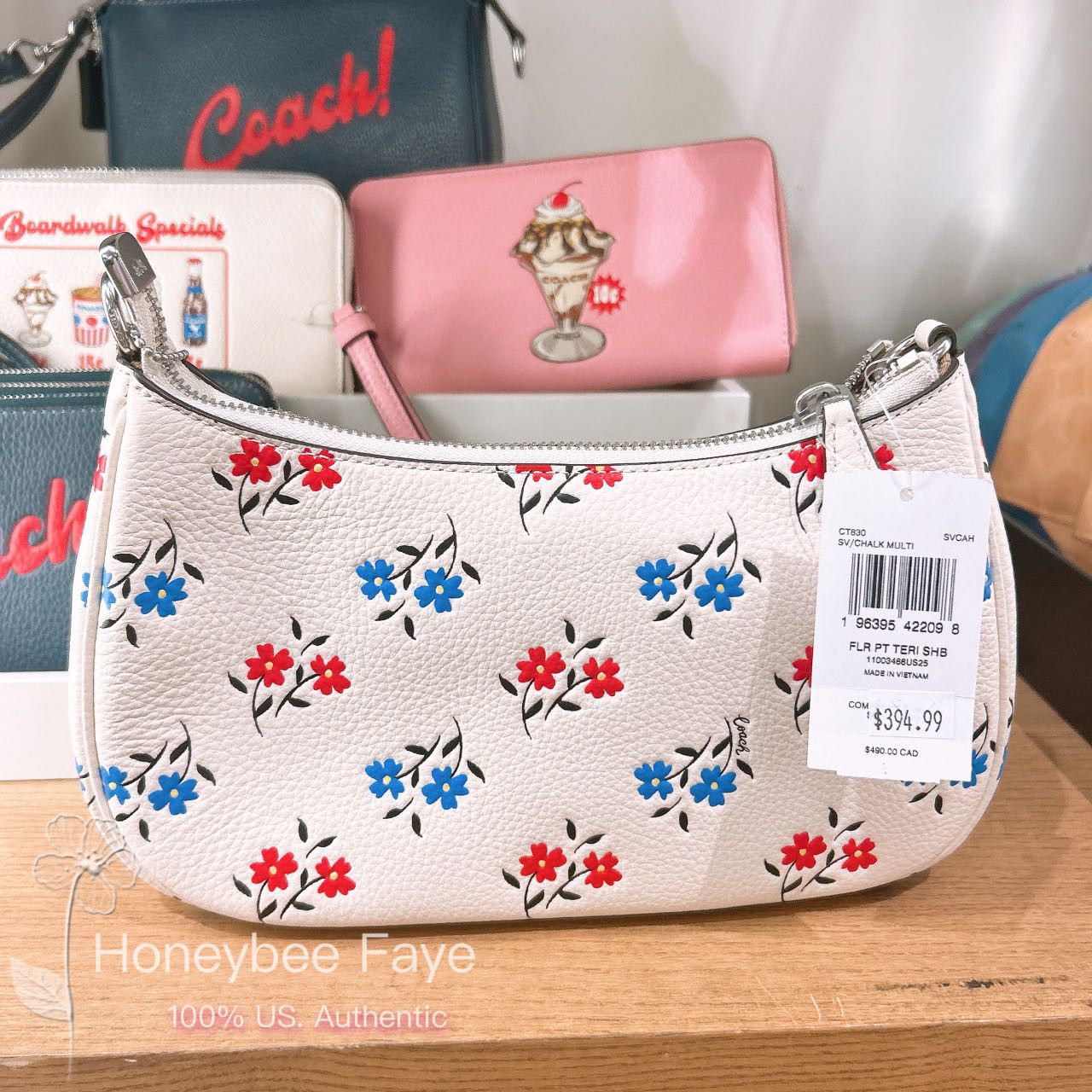 Coach Teri Shoulder Bag With Floral Print CT830 Size ONE SIZE - 4 Thumbnail