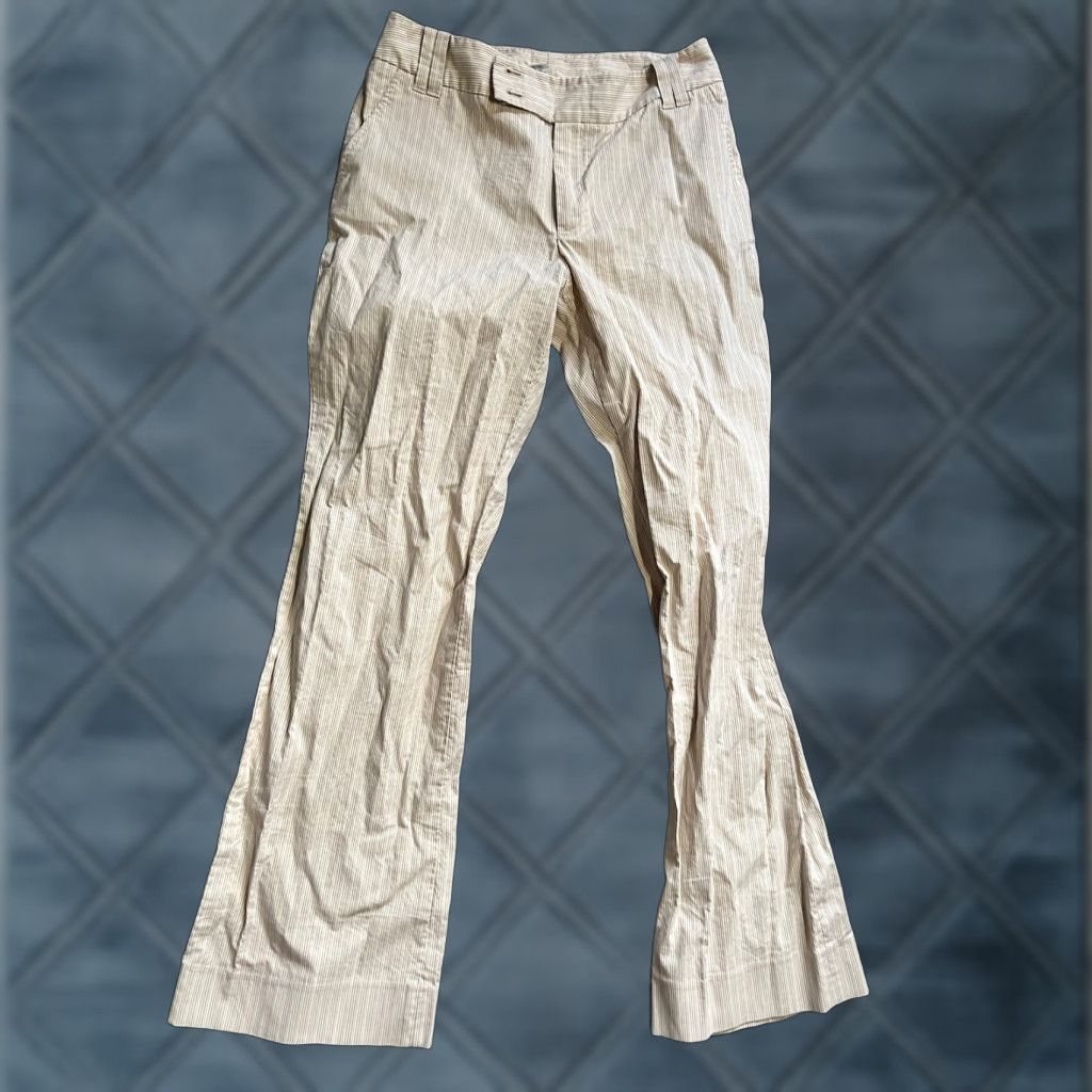 Banana Republic Banana Republic Women’s Beige Pinstripe Dress Slacks Size 10 Pants Size 32" / US 10 / IT 46 - 1 Thumbnail