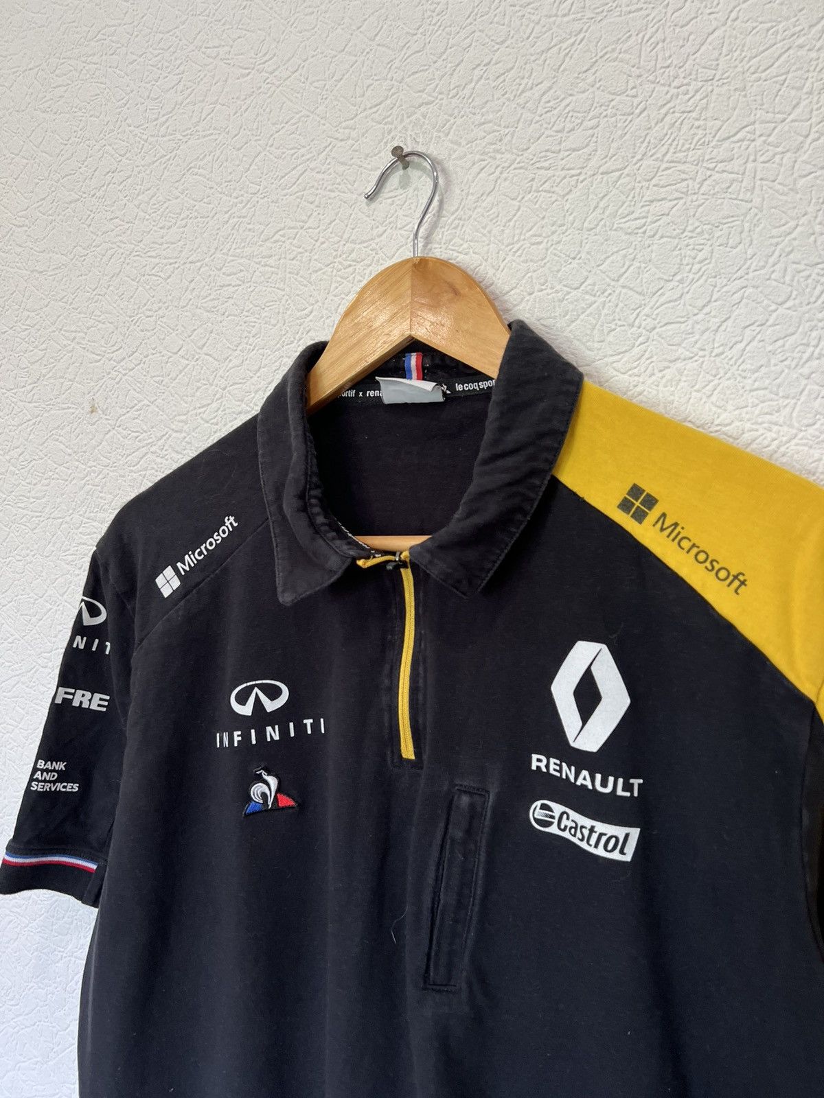 Le Coq Sportif Le Coq Sportif Vintage Infiniti Renault F1 Team Polo Shirt Size US XXL / EU 58 / 5 - 3 Thumbnail