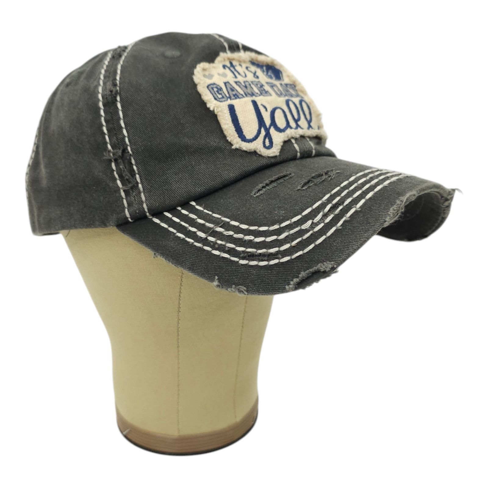 Other KBethos Its Game Day Yall Distressed Patch Strapback Cap Size ONE SIZE - 3 Thumbnail