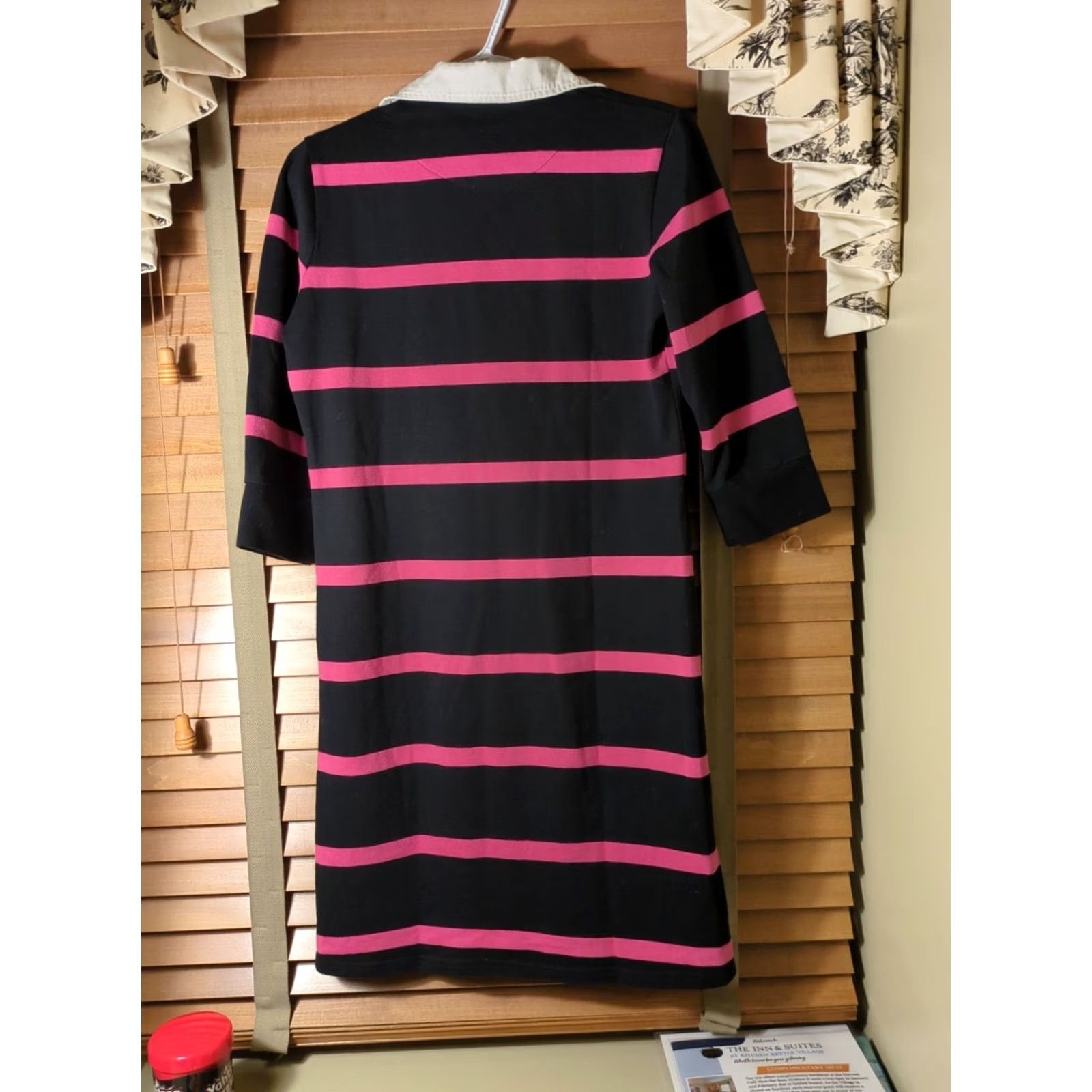 Vintage Canterbury of New Zealand Polo Shirt Women L Navy Blue Pink 100% Cotton Shirt Size L / US 10 / IT 46 - 4 Thumbnail