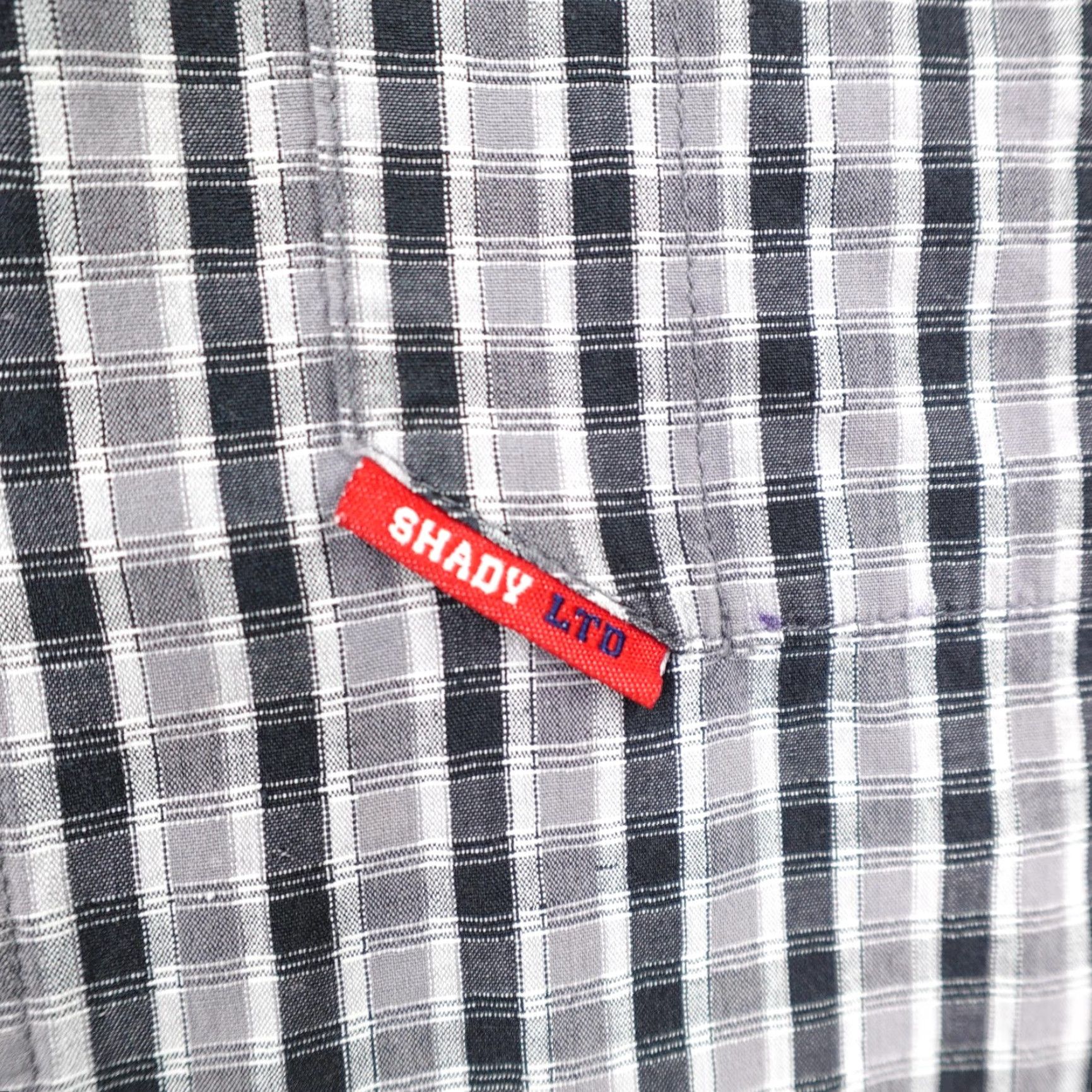 Vintage VINTAGE Shady LTD Shirt Mens M Gray Plaid Button Up Eminem Slim Shady Y2K Short Sleeve Embroidered Check Hip Hop Streetwear Button-Up Mens Size US M / EU 48-50 / 2 - 4 Thumbnail
