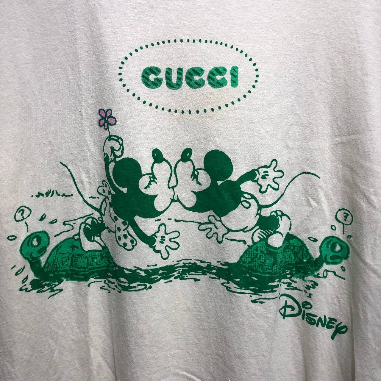 Gucci Gucci X Disney Mickey and Minnie Cartoon pattern tee Size US M / EU 48-50 / 2 - 2 Thumbnail