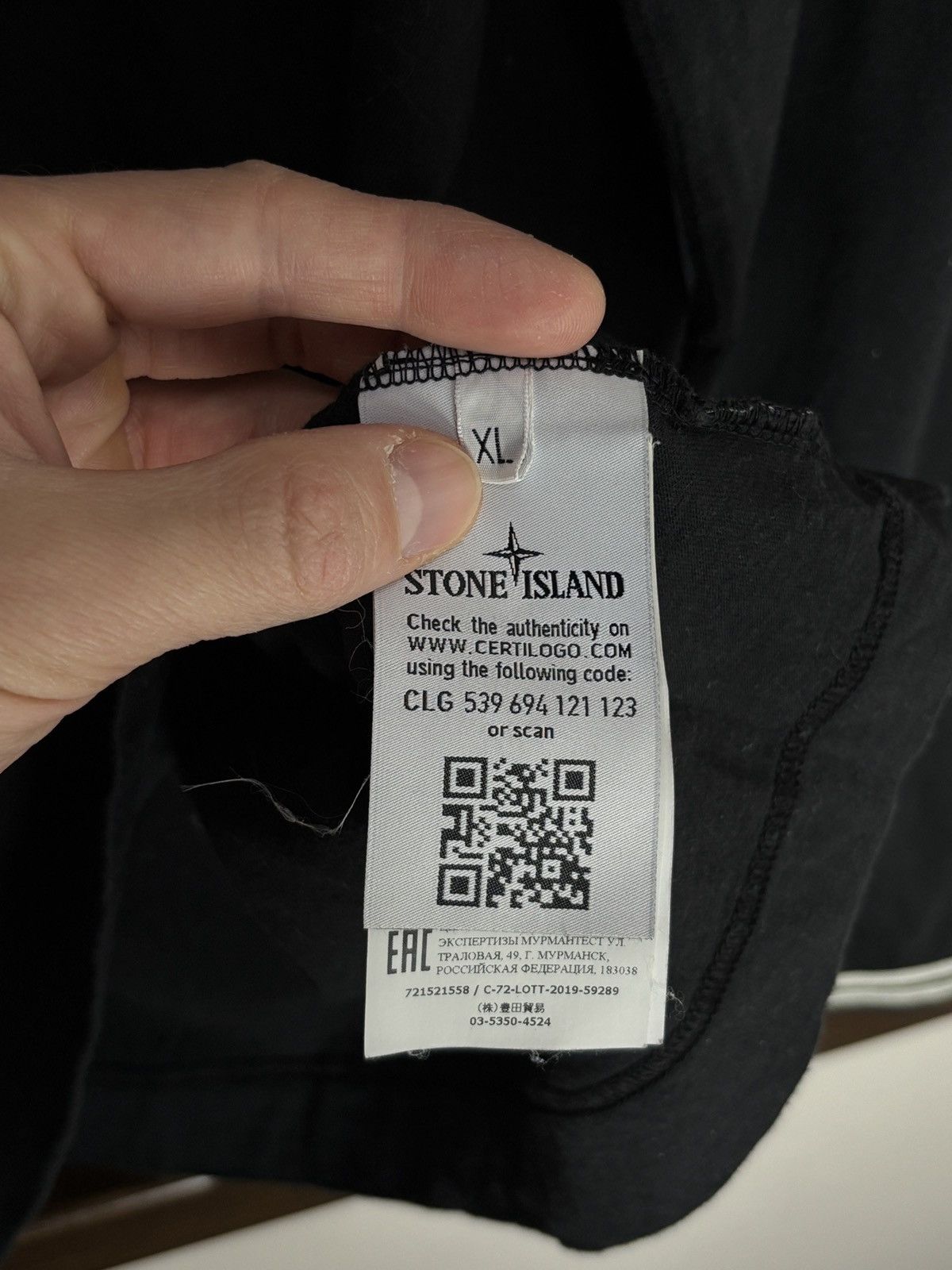 Stone Island Stone Island Long Sleeve Thin Hoodie Sweatshirt T-Shirt Rare Size US XL / EU 56 / 4 - 9 Thumbnail