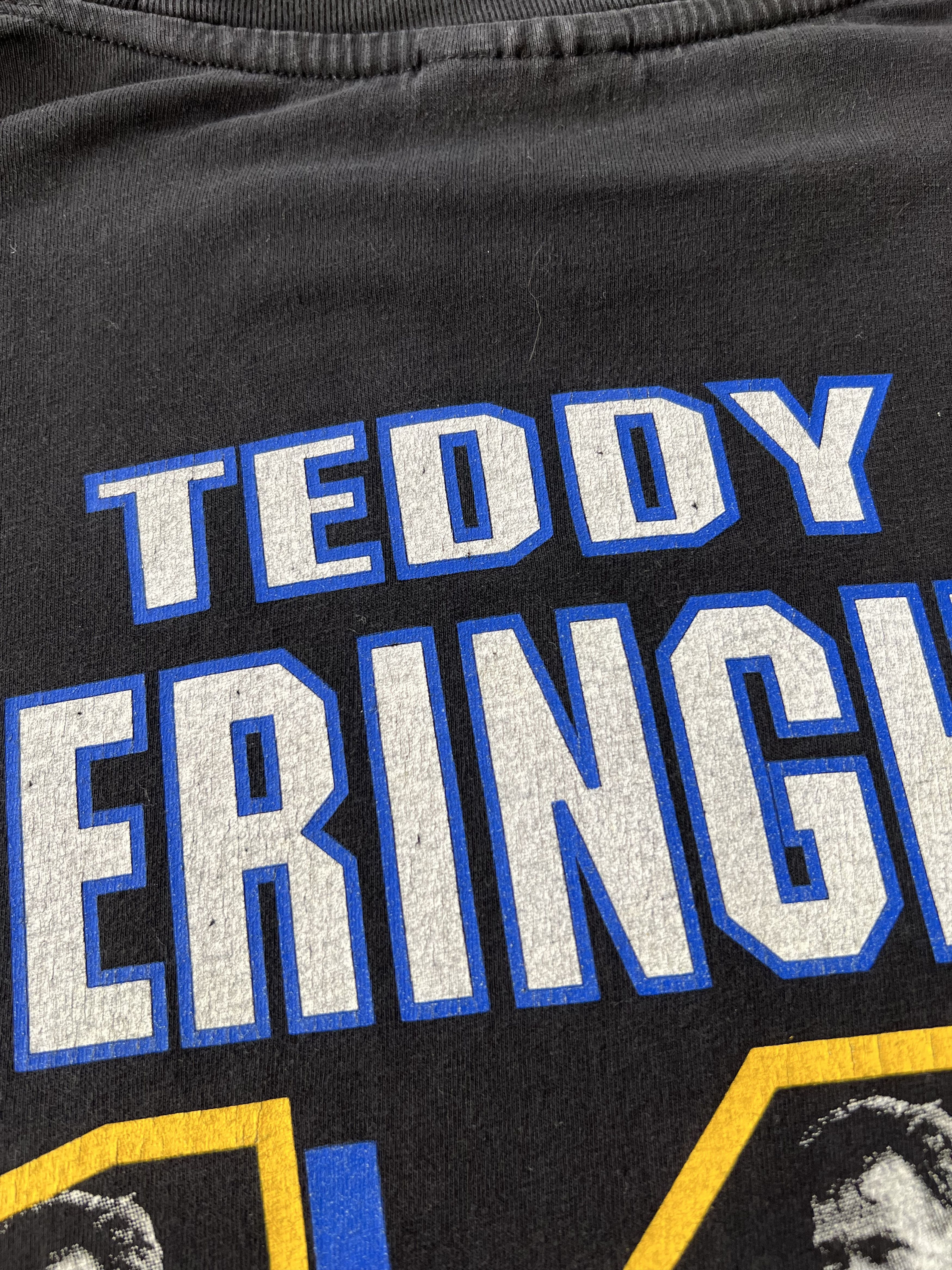 Vintage Vintage 90s Teddy Sheringham Tottenham Soccer Black T-shirt Size US XL / EU 56 / 4 - 13 Thumbnail