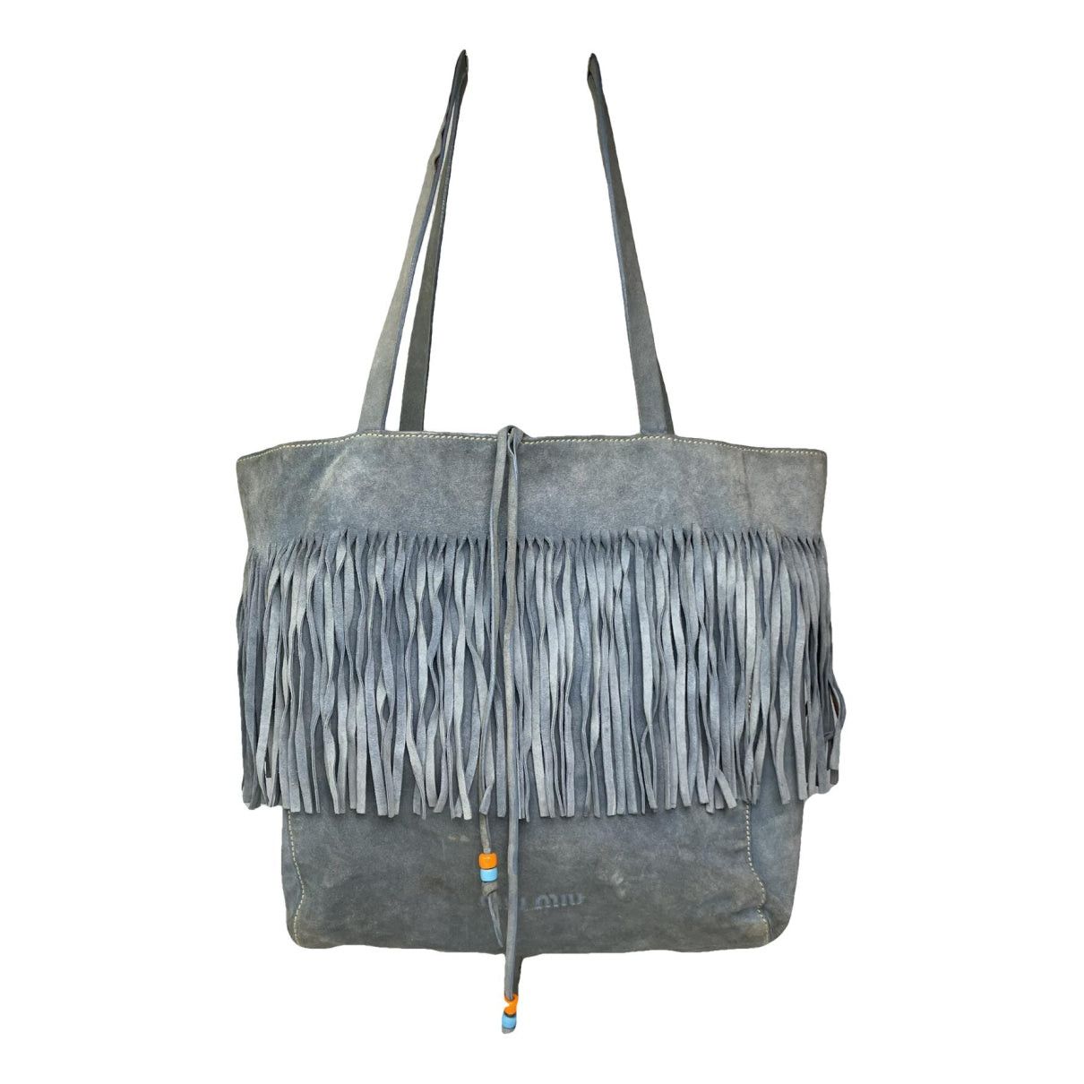 Miu Miu Blue Leather Handbag Size ONE SIZE - 1 Thumbnail