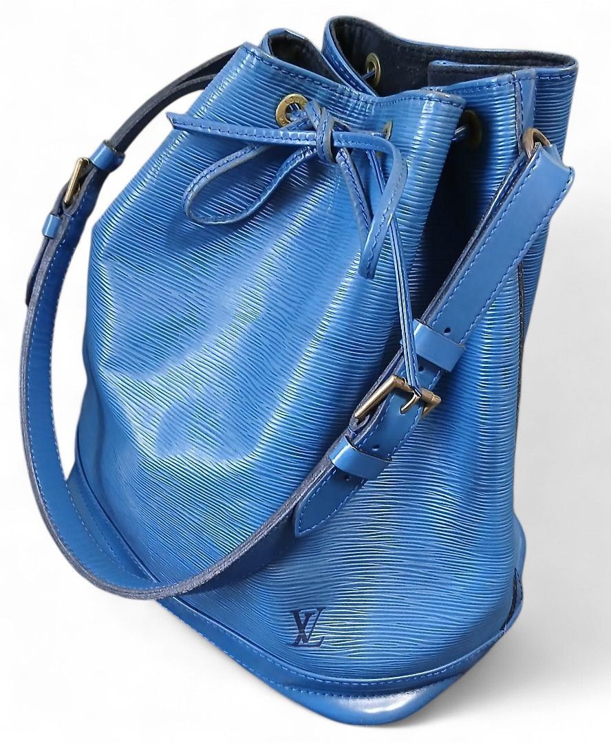 Louis Vuitton Louis Vuitton - Epi Noe Shoulder Bag Bucket Blue Leather Size ONE SIZE - 2 Thumbnail