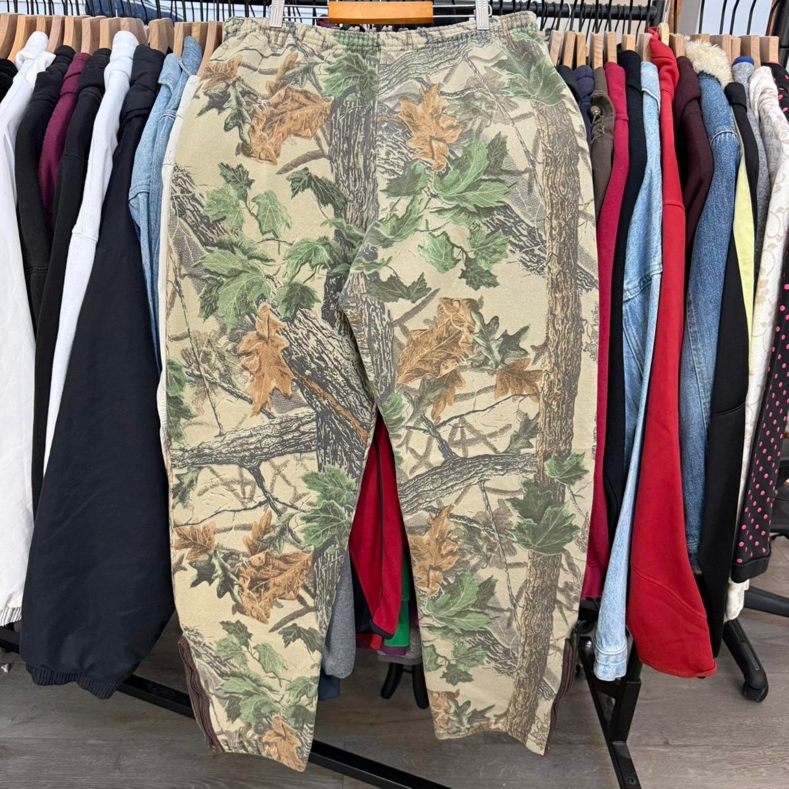 Other Vintage 90s Hunting Camo Baggy Sweatpants Size US 34 / EU 50 - 2 Thumbnail