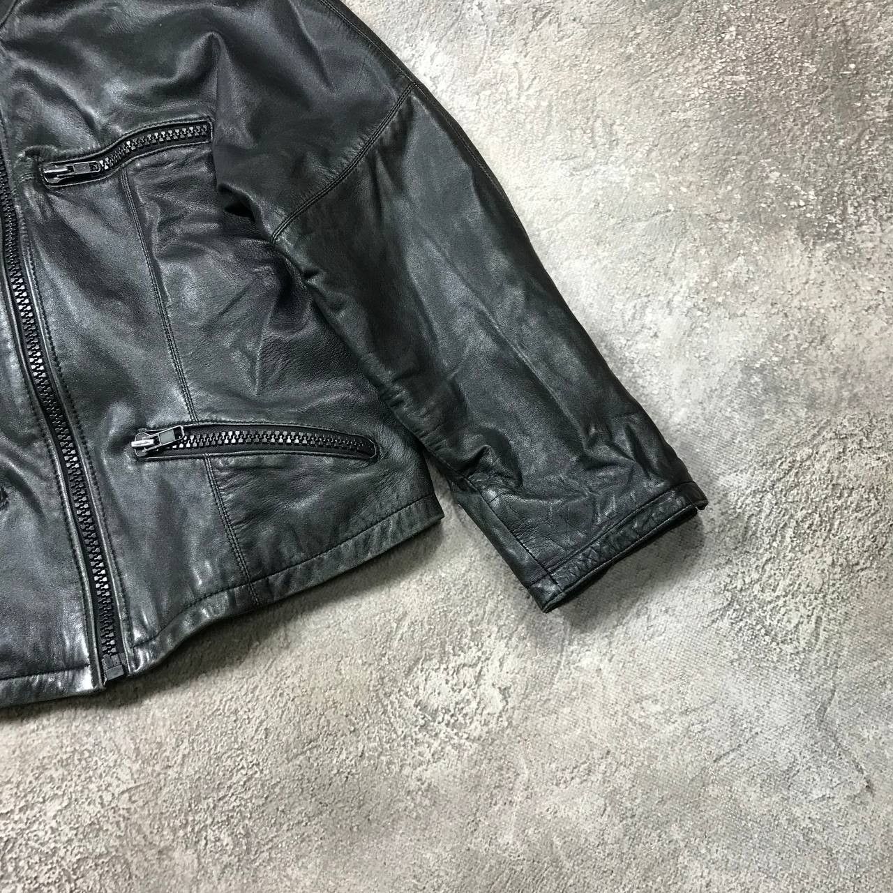 Japanese Brand VINTAGE Y2K LEATHER JACKET JAPAN CASUAL STREETWEAR 90s Size M / US 6-8 / IT 42-44 - 5 Thumbnail