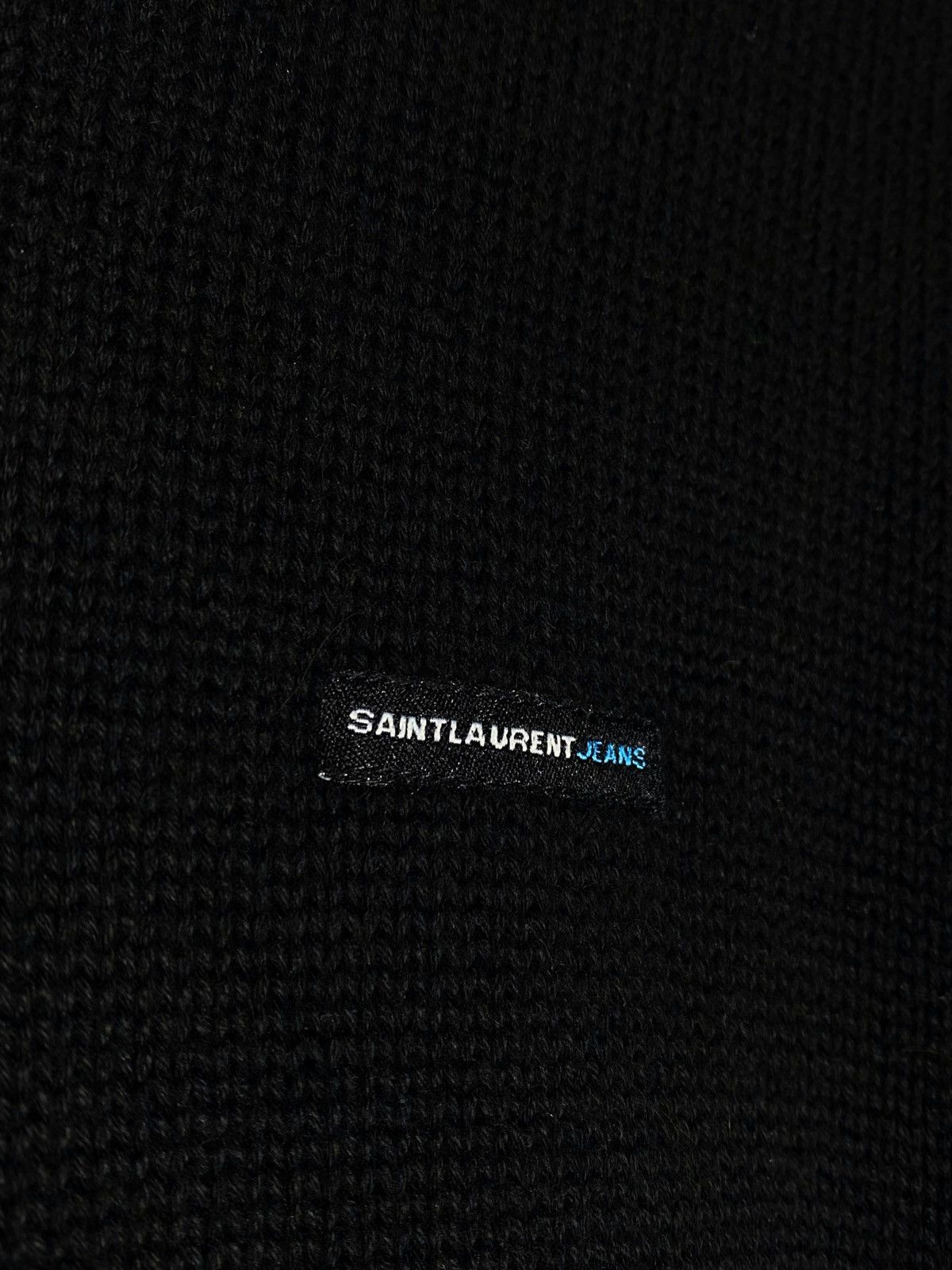 Saint Laurent Paris Saint Laurent Jeans YSL Men’s Cotton Black Sweater Size US M / EU 48-50 / 2 - 4 Thumbnail