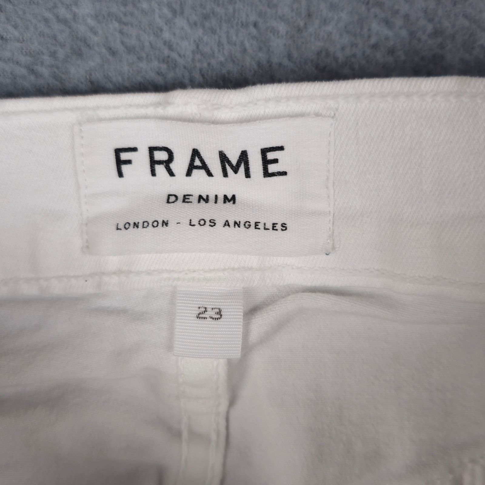 Frame FRAME Demin Womens 23x27 White Ali High Rise Cigarette Jeans Size 23" - 10 Thumbnail