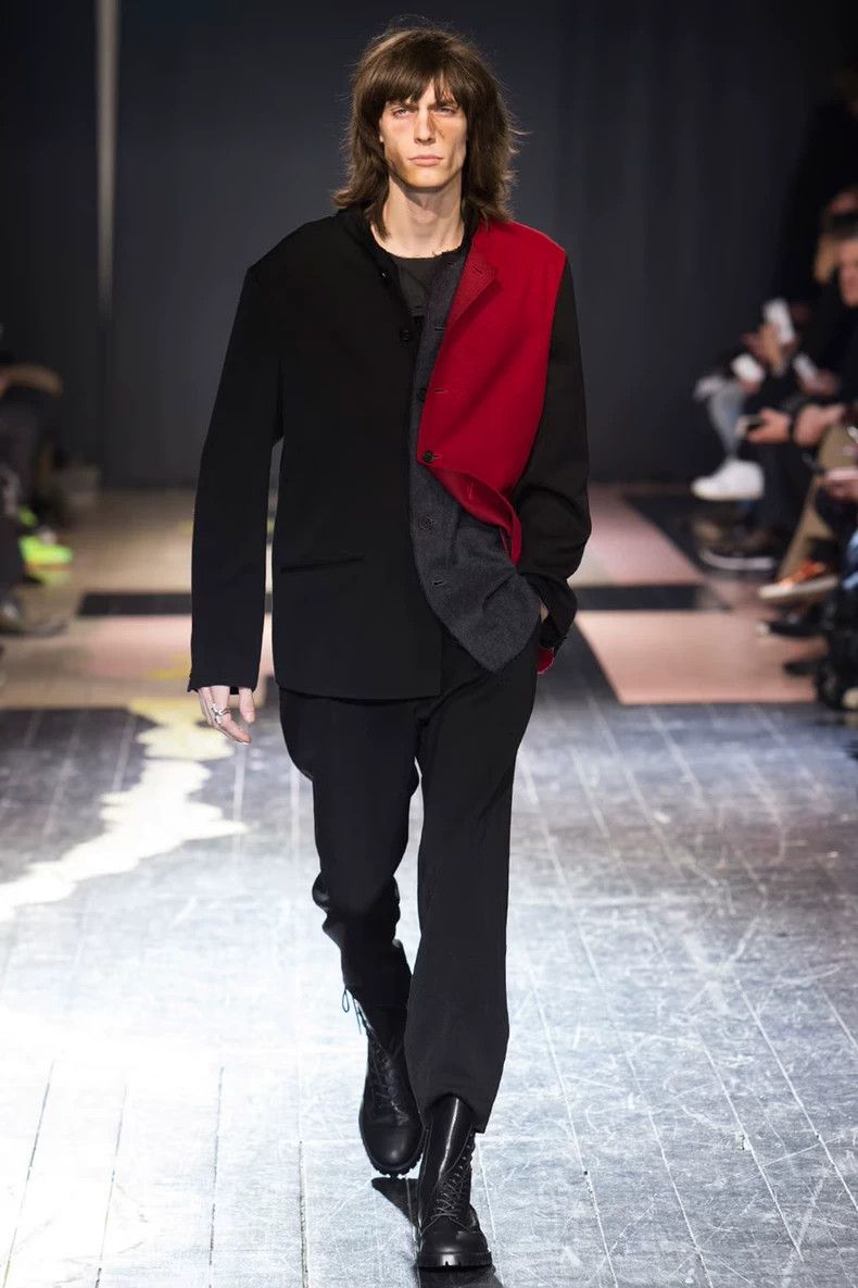 Yohji Yamamoto Yohji Yamamoto15AW Show Double Grey Red Jacket 2503-Nextarr Size US L / EU 52-54 / 3 - 2 Thumbnail