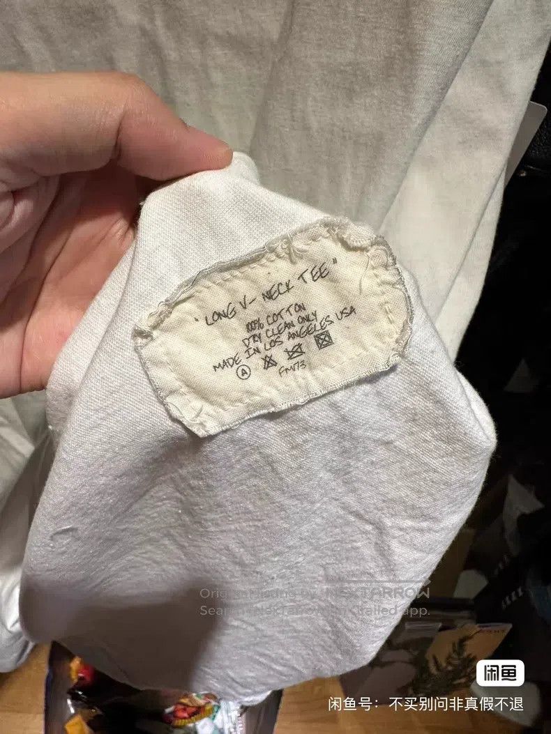Greg Lauren Greg Lauren White Deep V-Neck Long Sleeve Short Size US S / EU 44-46 / 1 - 4 Thumbnail