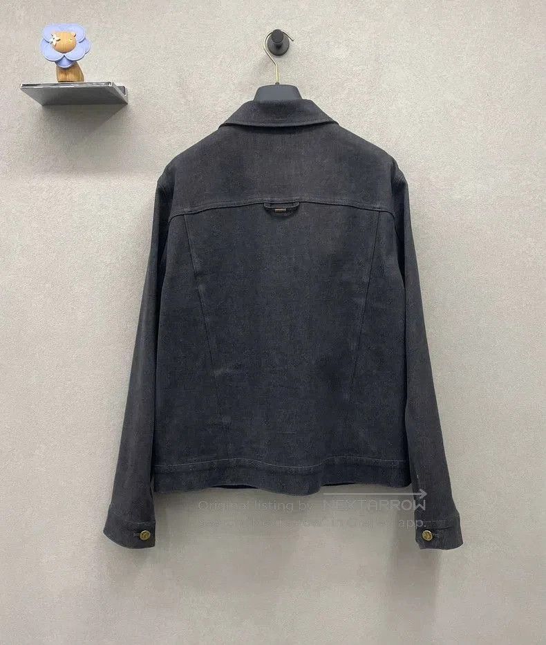 Louis Vuitton LV Black Gray Denim Jacket. Size US L / EU 52-54 / 3 - 2 Thumbnail
