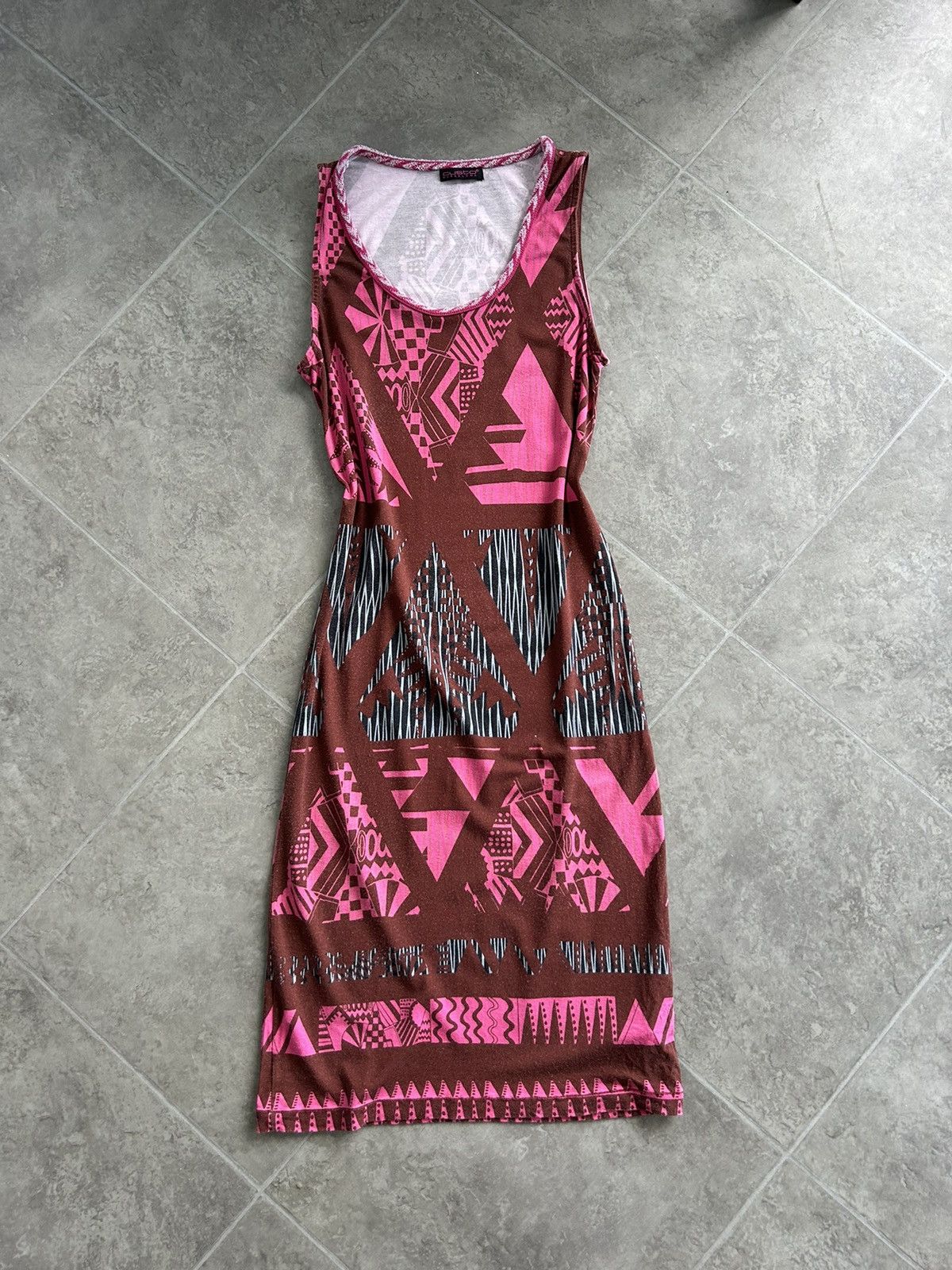 Custo Barcelona × Vintage CUSTO BARCELONA Vintage Y2K Geometric Mini Dress Size S / US 4 / IT 40 - 5 Thumbnail