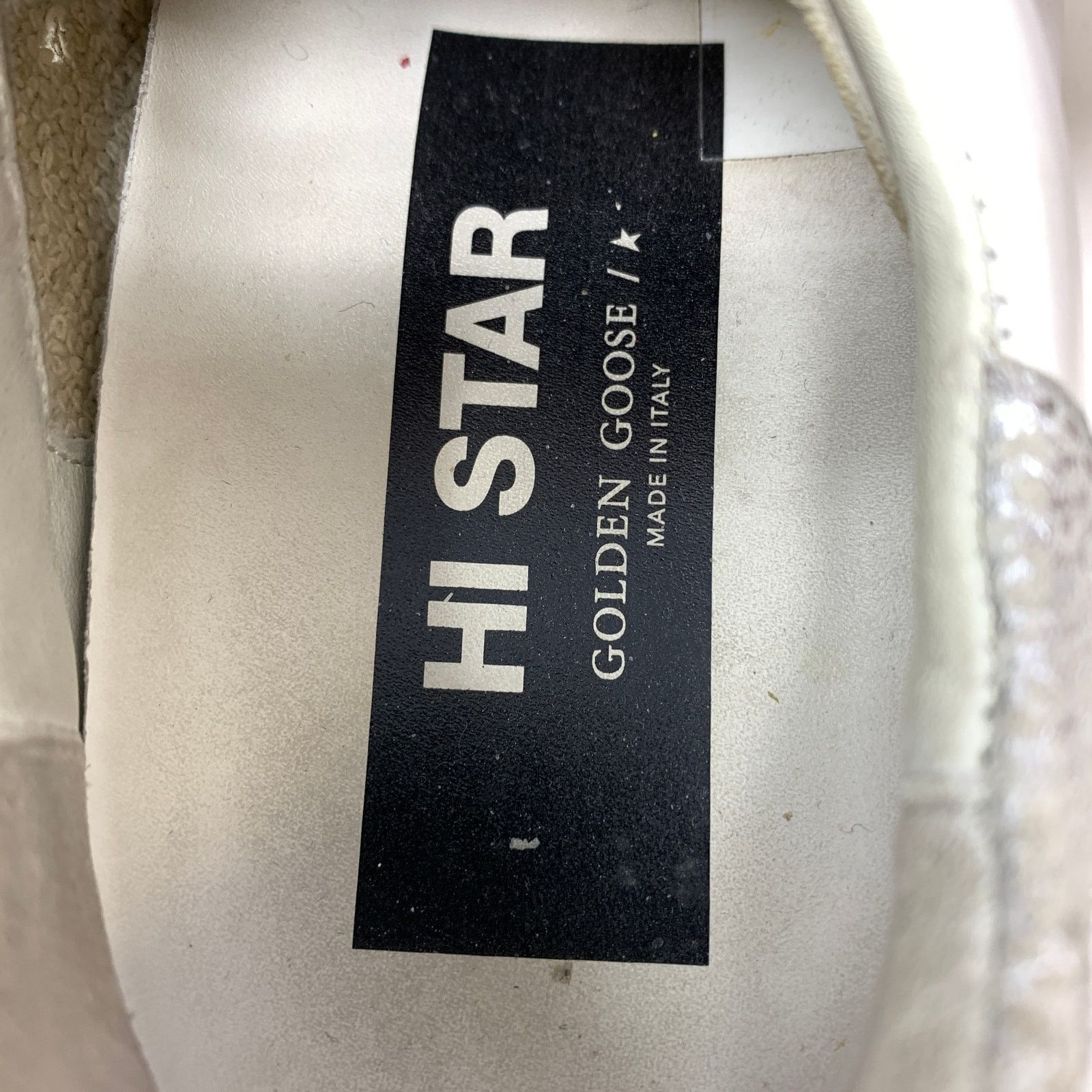 Golden Goose Golden Goose Hi Star Platform Sneakers 37 US 7 White Silver Size US 7 / IT 37 - 6 Thumbnail