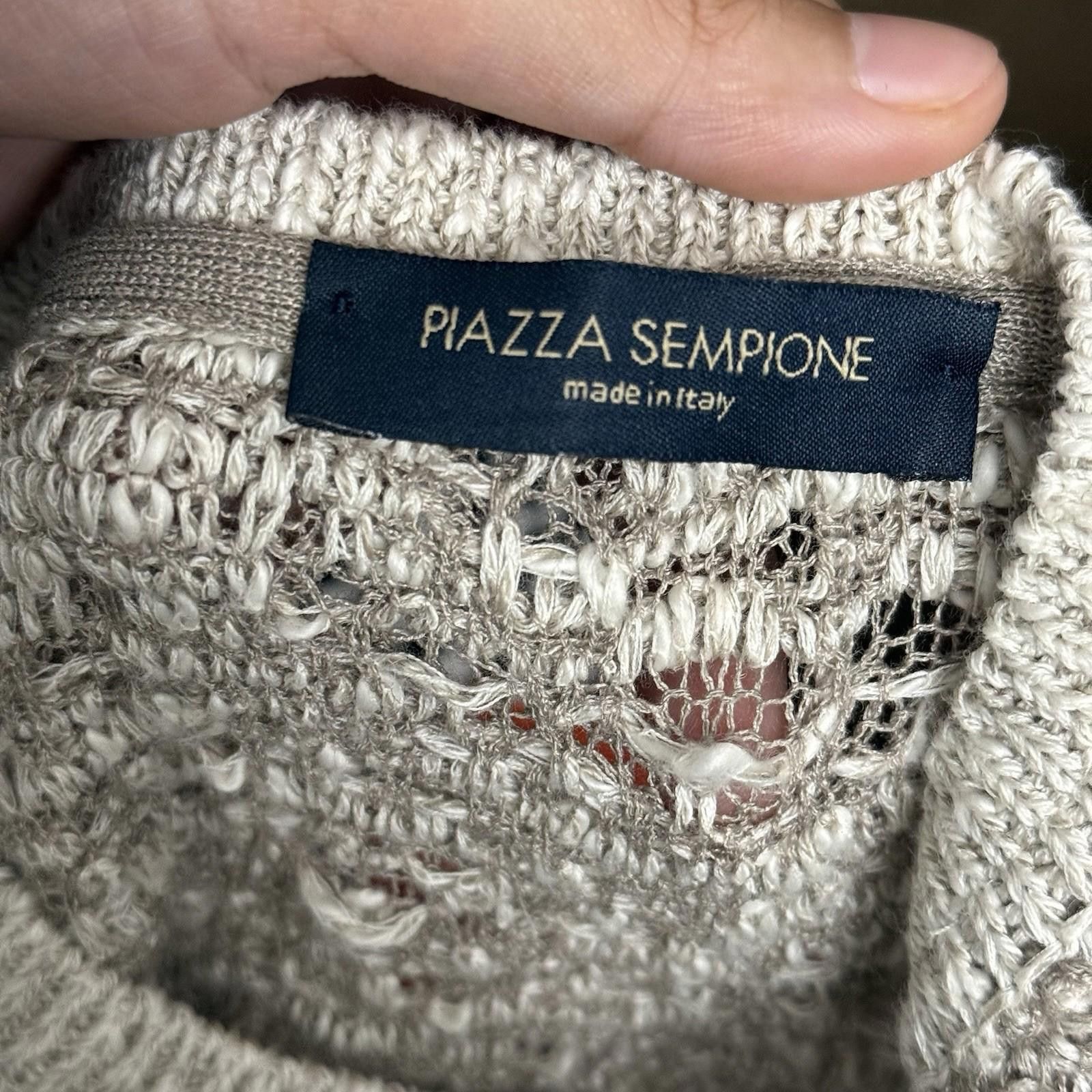 Designer Piazza semipione italy knit Cardigan Blouse Size M / US 6-8 / IT 42-44 - 5 Thumbnail