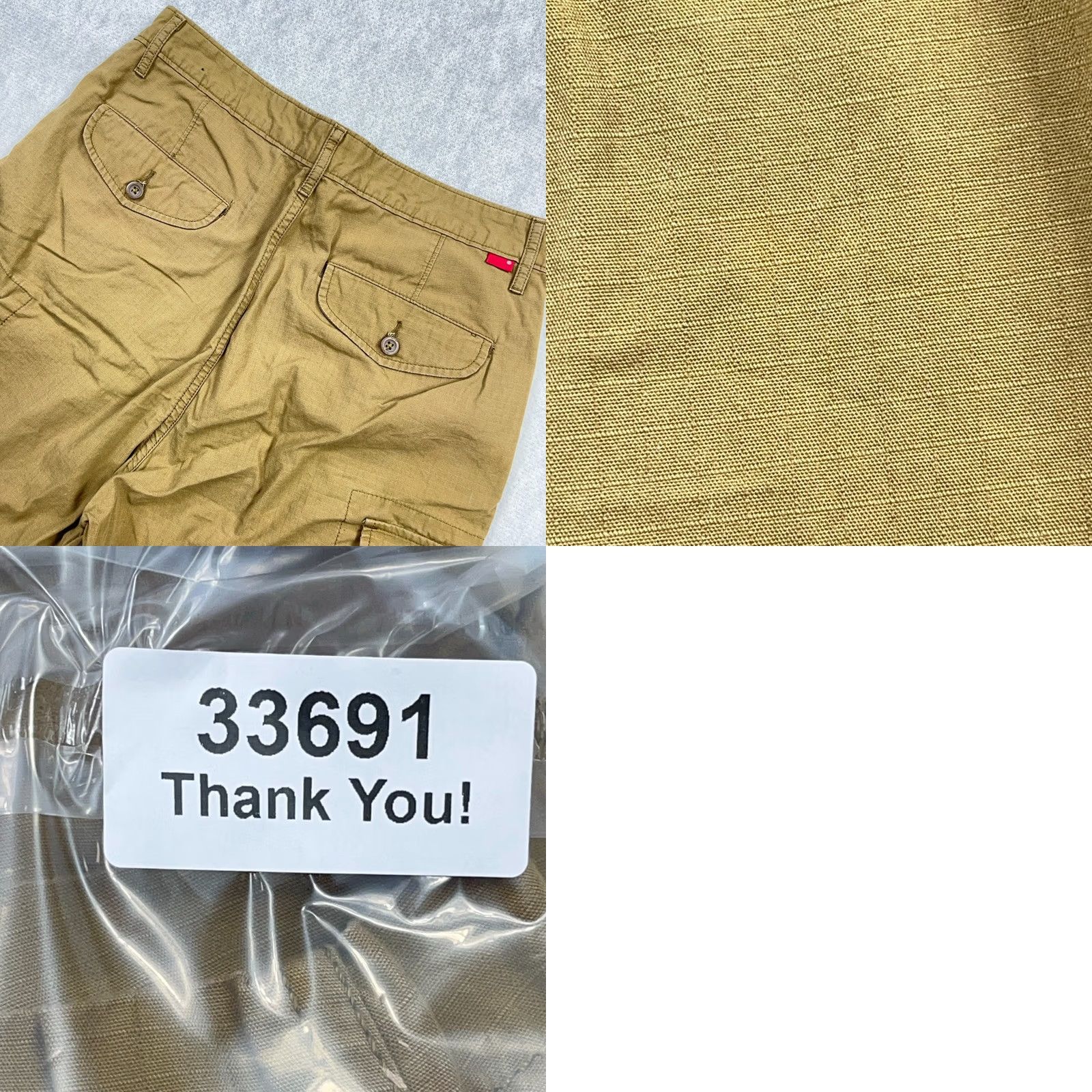 Levi's Levi's Cargo Shorts Men 32 Tan Brown Rip Stop Canvas Hiking Dad Adult Utility Casual Workwear Size US 32 / EU 48 - 9 Thumbnail