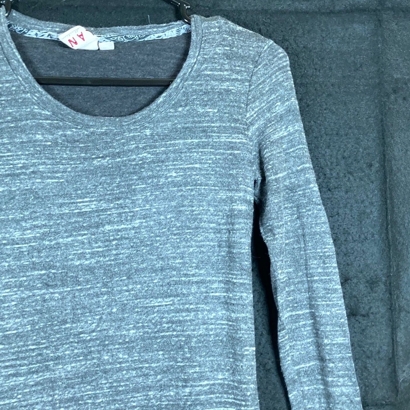 Vintage Dolan Left Coast Collection Dress Gray Mini Keyhole Long Sleeve Stretch XSP Size XS / US 0-2 / IT 36-38 - 5 Thumbnail