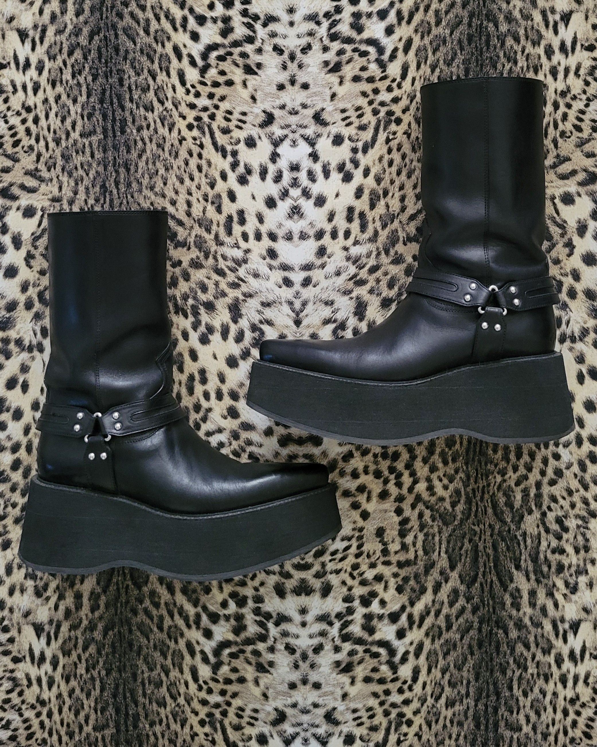 Celine Celine Boy Doll Platform Biker Boots Sz 39 | Grailed