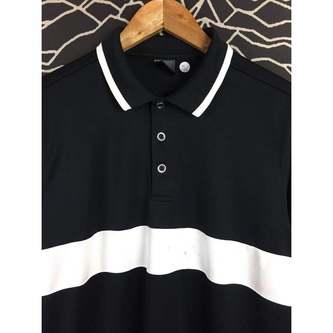 Nike × Vintage Vtg Nike Court Swoosh Logo Dri Fit Tennis Polo Tee Size US L / EU 52-54 / 3 - 3 Thumbnail