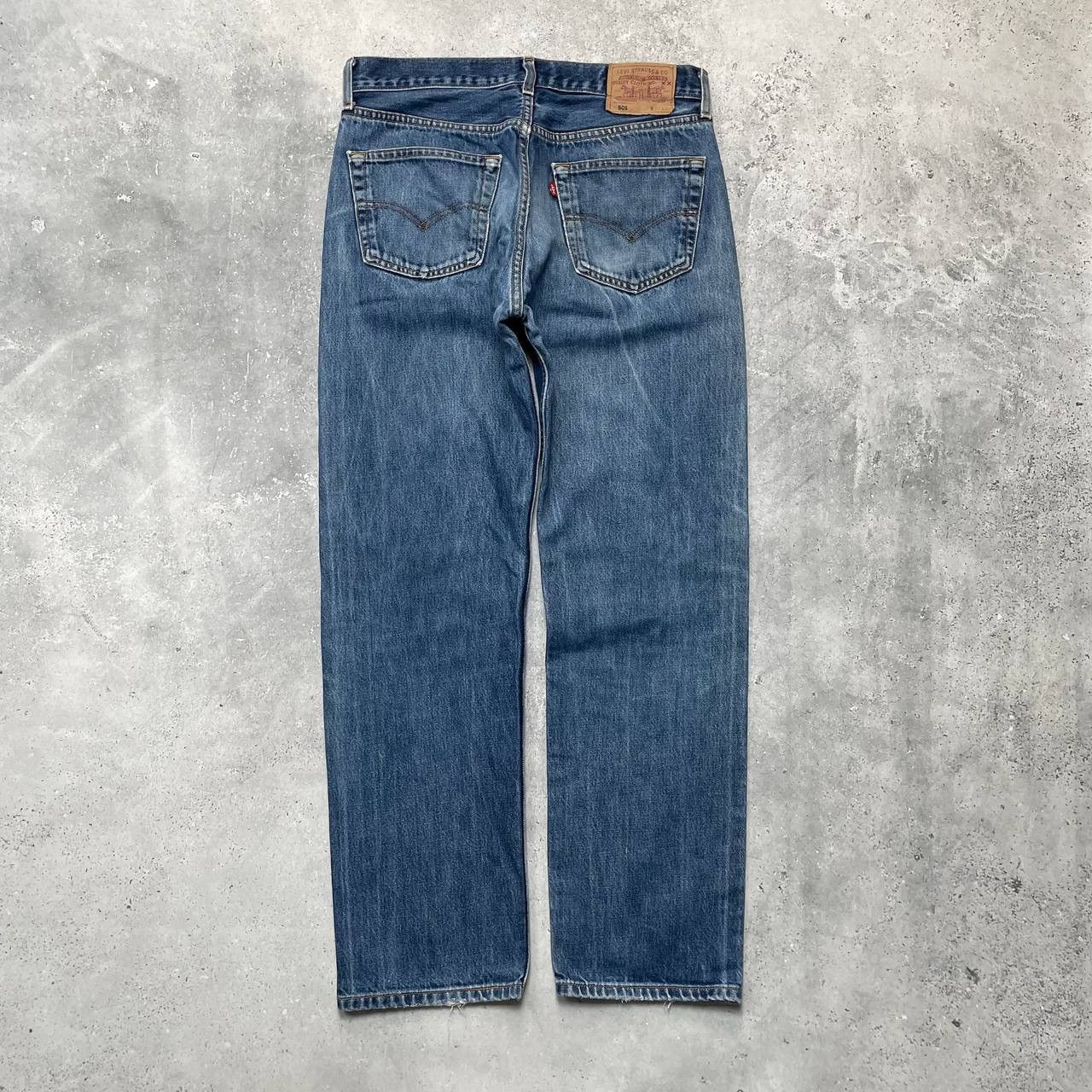 Levi's Vintage 2000s Levis 501 Distressed Jeans Blue Size W34 L32 Size US 34 / EU 50 - 2 Thumbnail