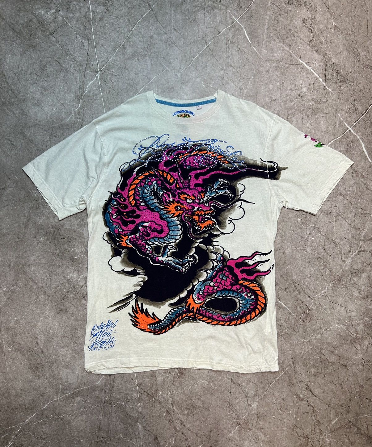 Ed Hardy × Vintage Vintage Ultramagnetic Y 2K Graphic Tee Big Print Ed Hardy Size US XL / EU 56 / 4 - 6 Thumbnail