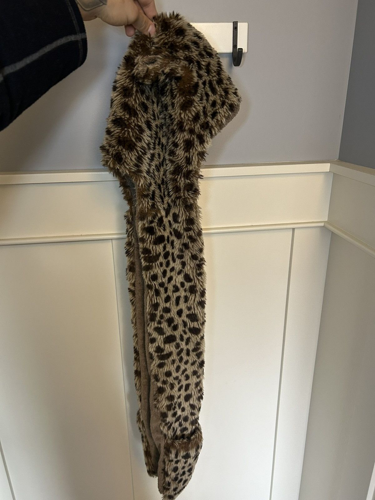 Aldo Vintage Aldo sherpa fleece lined leopard fur hat accessory Size ONE SIZE - 13 Thumbnail