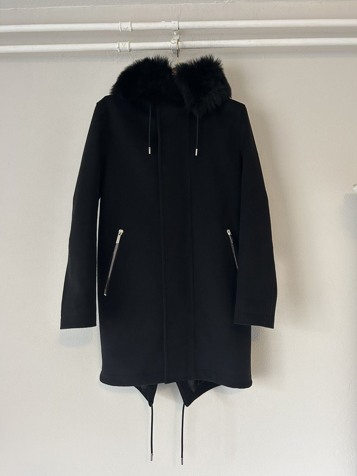 Dior Dior Homme Wool/Cashmere Parka with Fur Collar Size US L / EU 52-54 / 3 - 1 Thumbnail