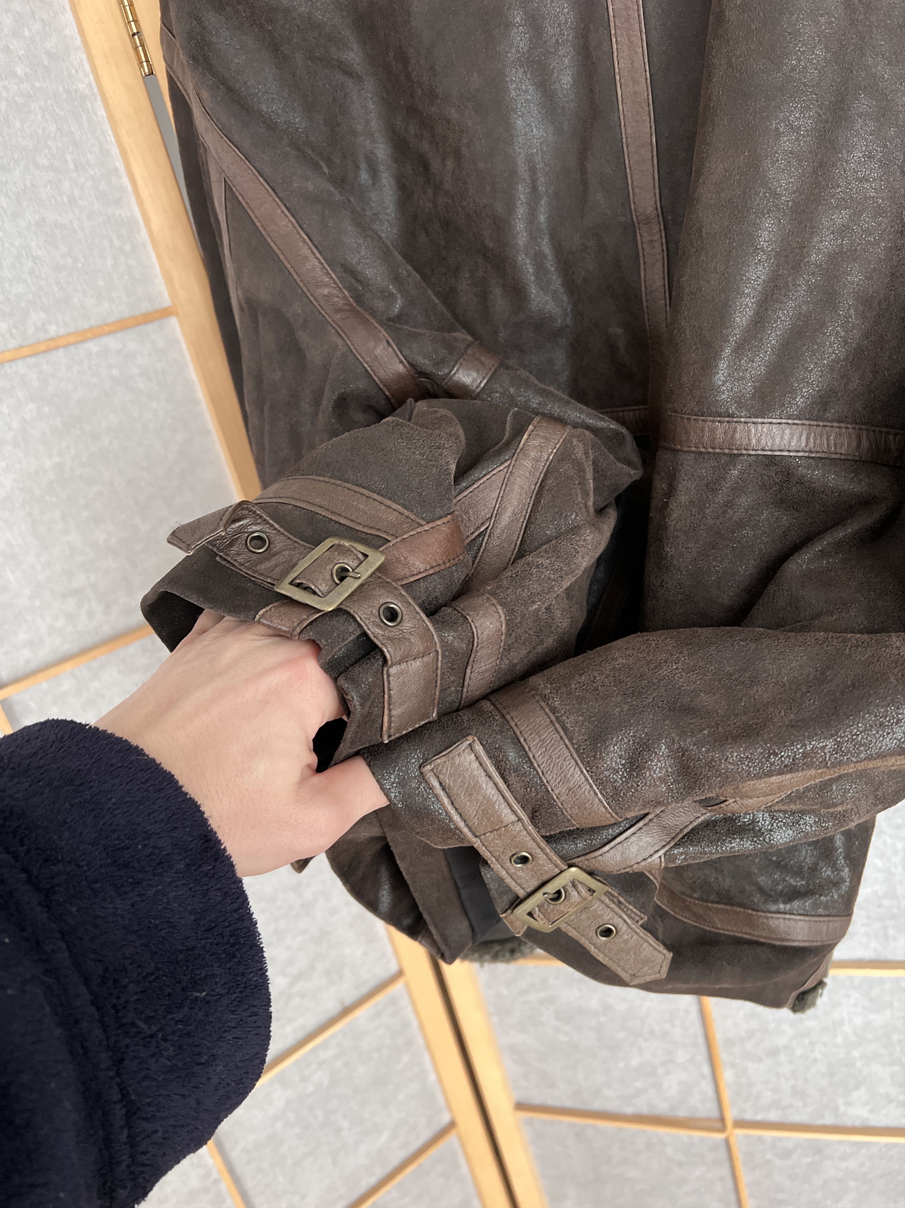 Genuine Leather 14th Addiction Yohji Yamamoto style leather aviator jacket Size US XL / EU 56 / 4 - 19 Thumbnail