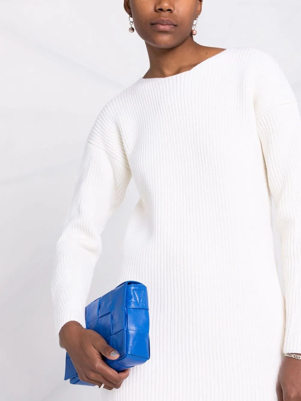 Off-White o1y1225 Crewneck Sweater in Ivory Size S / US 4 / IT 40 - 3 Thumbnail