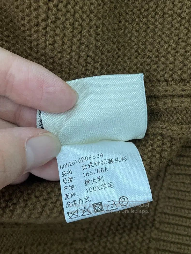 Hermes Hermes Brown Textured Knit Sweater Size XS / US 0-2 / IT 36-38 - 5 Thumbnail