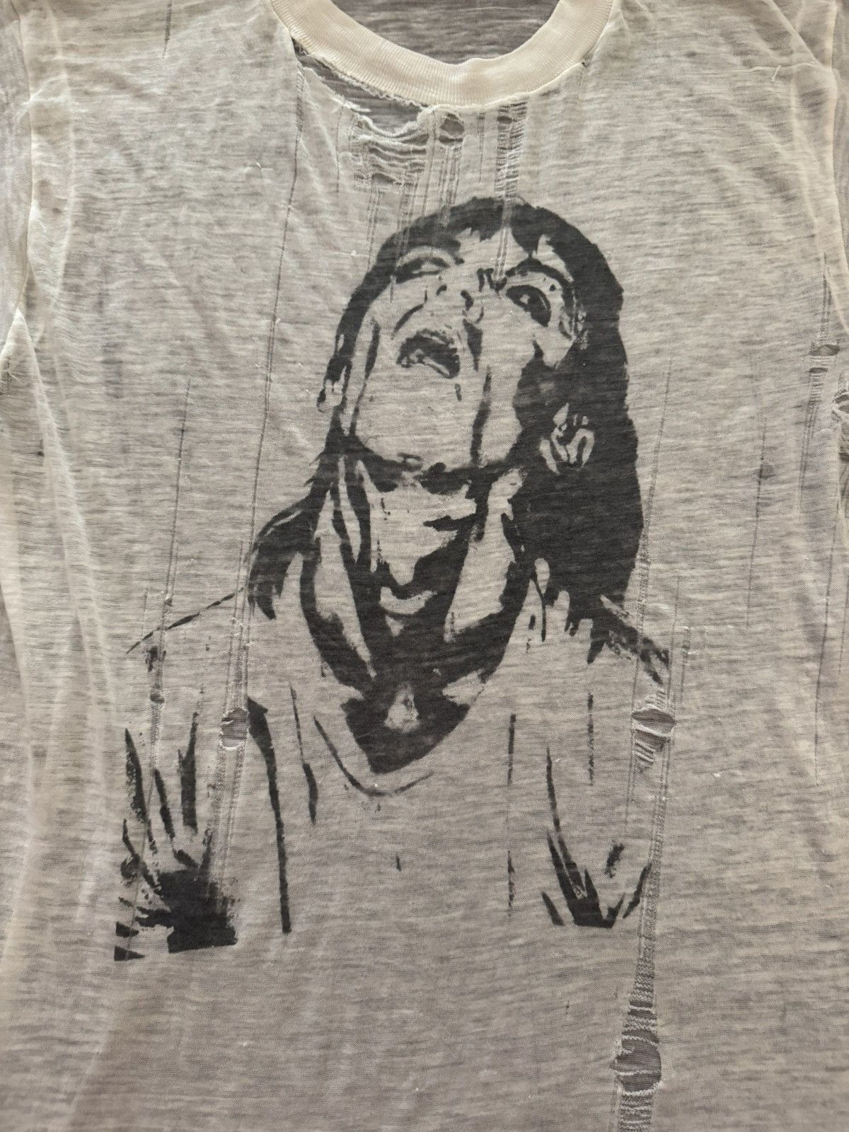 Vintage 70s Iggy Pop Trashed Soft Stooges Punk Rock T Shirt Size US M / EU 48-50 / 2 - 2 Thumbnail