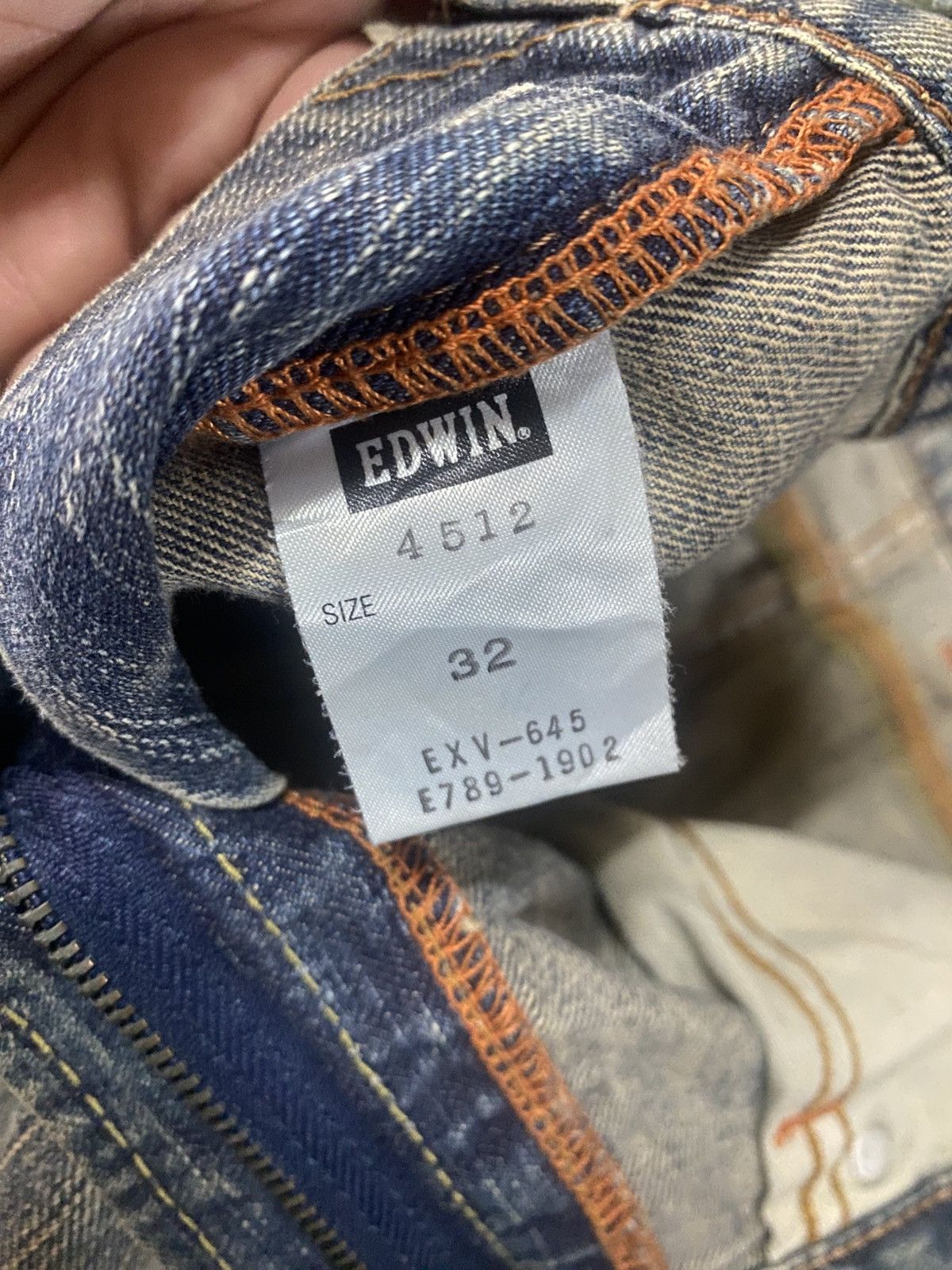 Edwin Exclusive Vintage Edwin XV Washed Loose Fit rusty mud wash Size US 36 / EU 52 - 12 Thumbnail