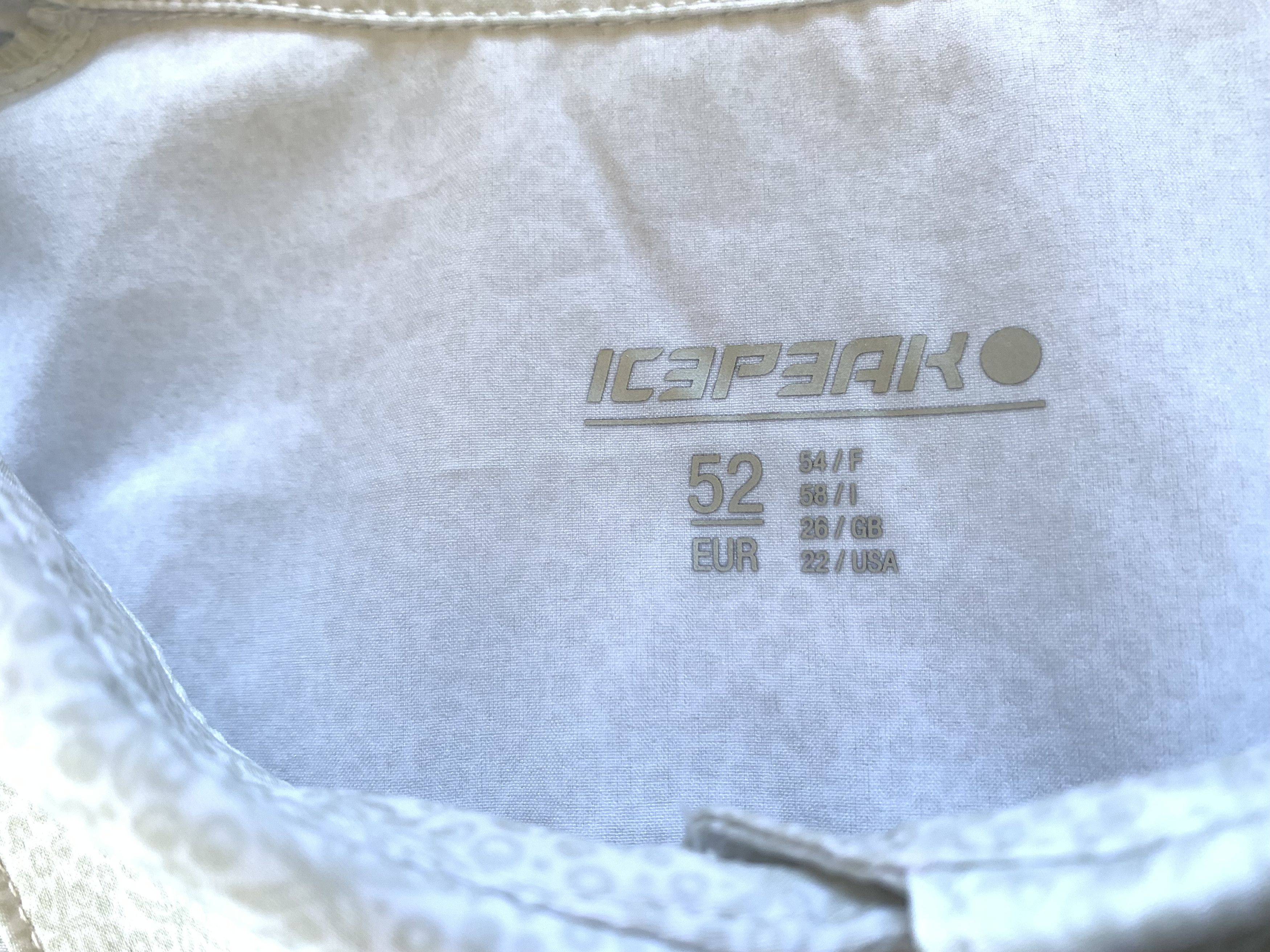 Other Icepeak Womens Beige Pocket Treking Short Sleeve Shirt Size XL / US 12-14 / IT 48-50 - 6 Thumbnail