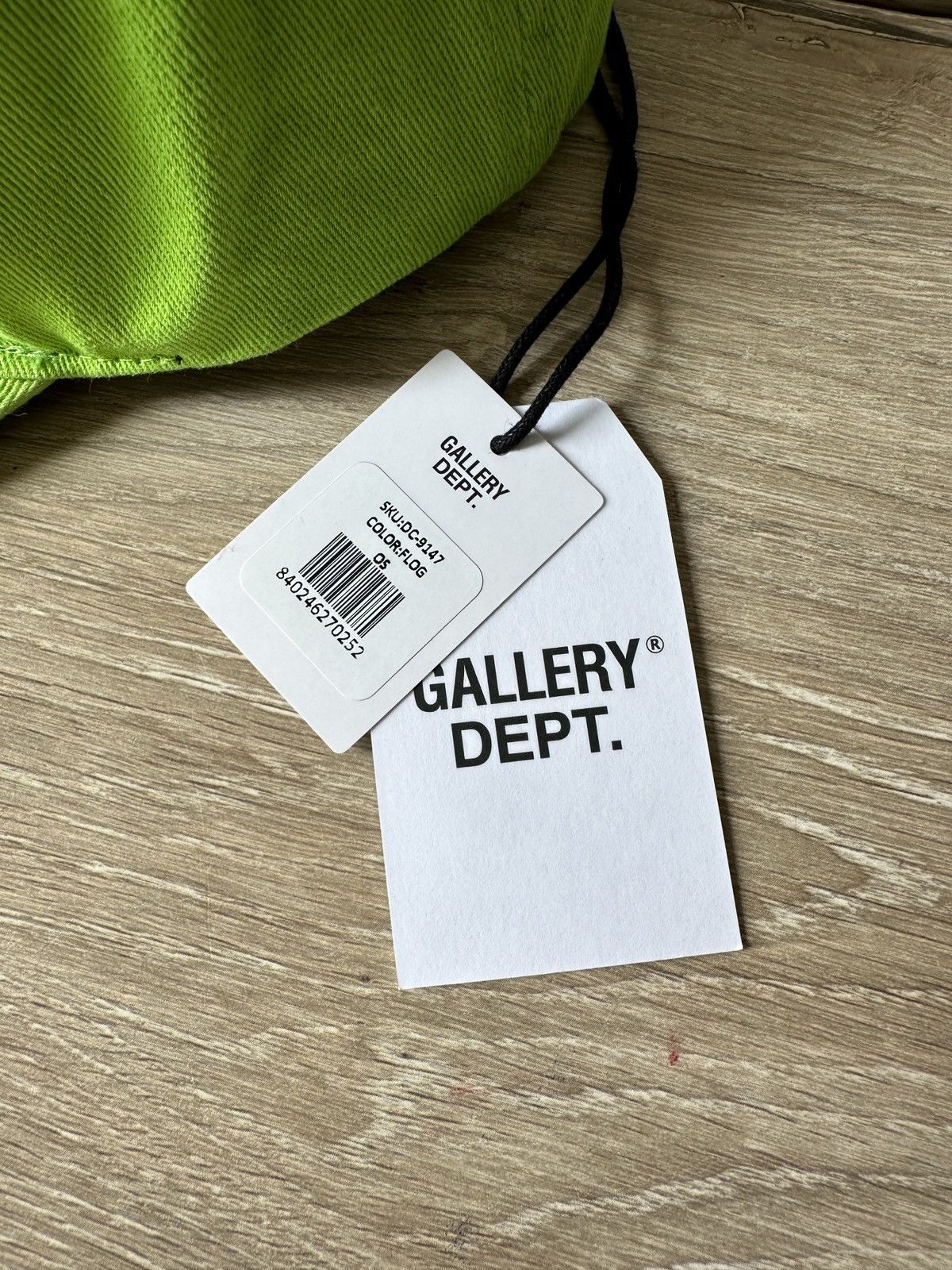Gallery Dept. Gallery Dept. Logo Embroidered Hat Lime Green Size ONE SIZE - 5 Thumbnail