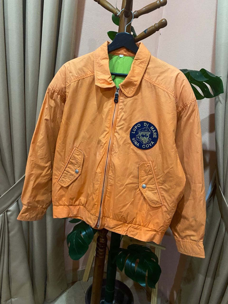Japanese Brand VINTAGE 90S LUPO DI MARE SINA COVA BOMBER JACKET Size US M / EU 48-50 / 2 - 4 Thumbnail