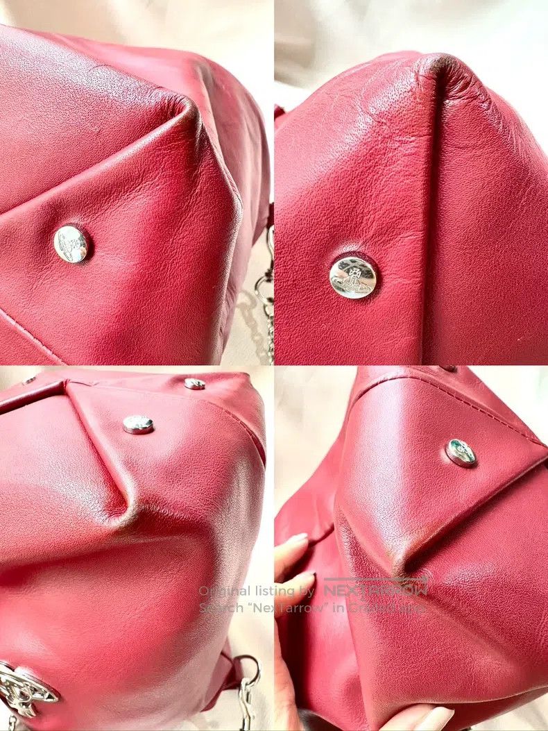 Vivienne Westwood Vivienne Westwood size os Red Large Saturn Bucket Bag Cross Size ONE SIZE - 7 Thumbnail